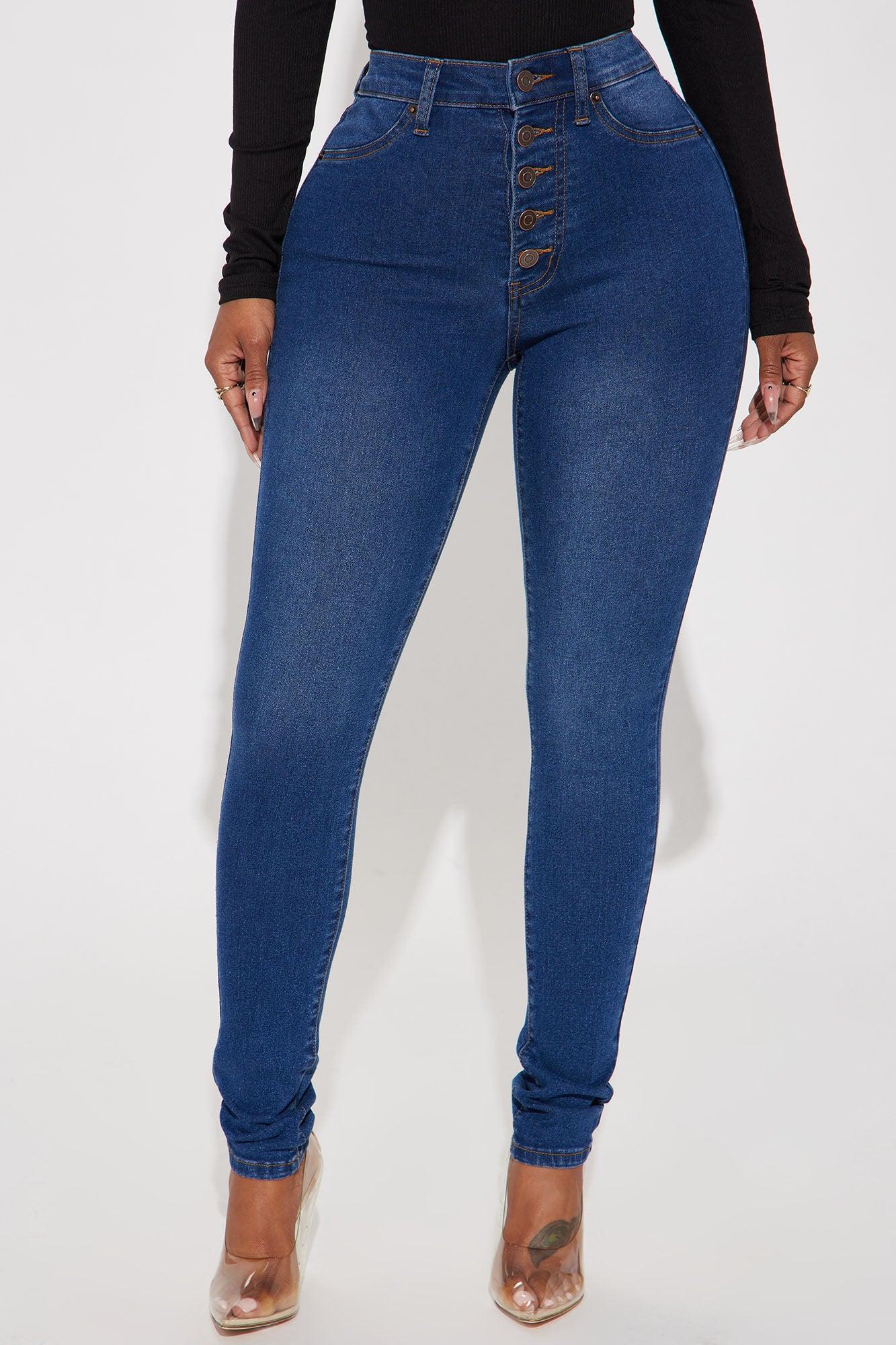 Show It Off Stretch Skinny Jean - Dark Wash Product Image