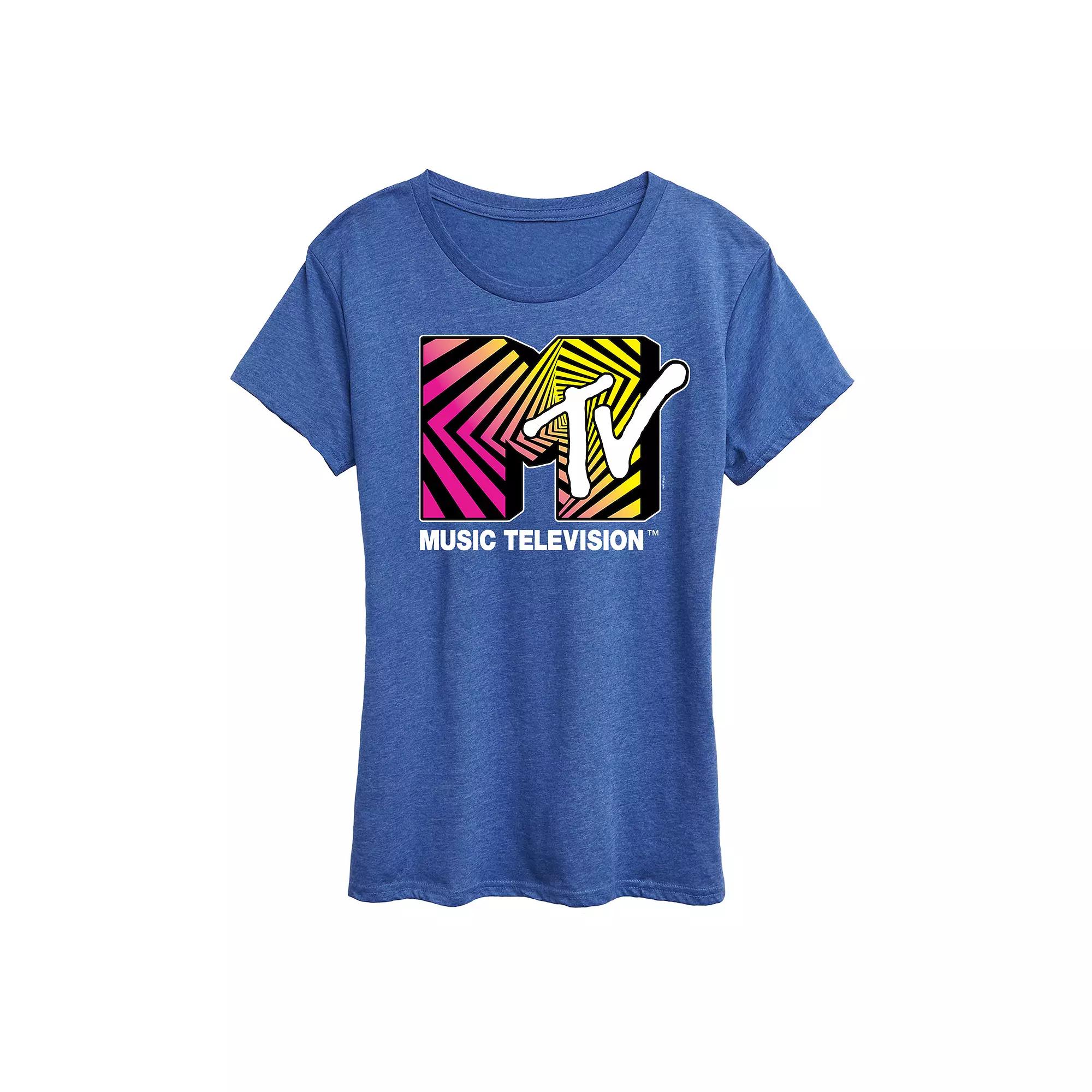 Women's MTV Optical 80s Graphic Tee,  Product Image