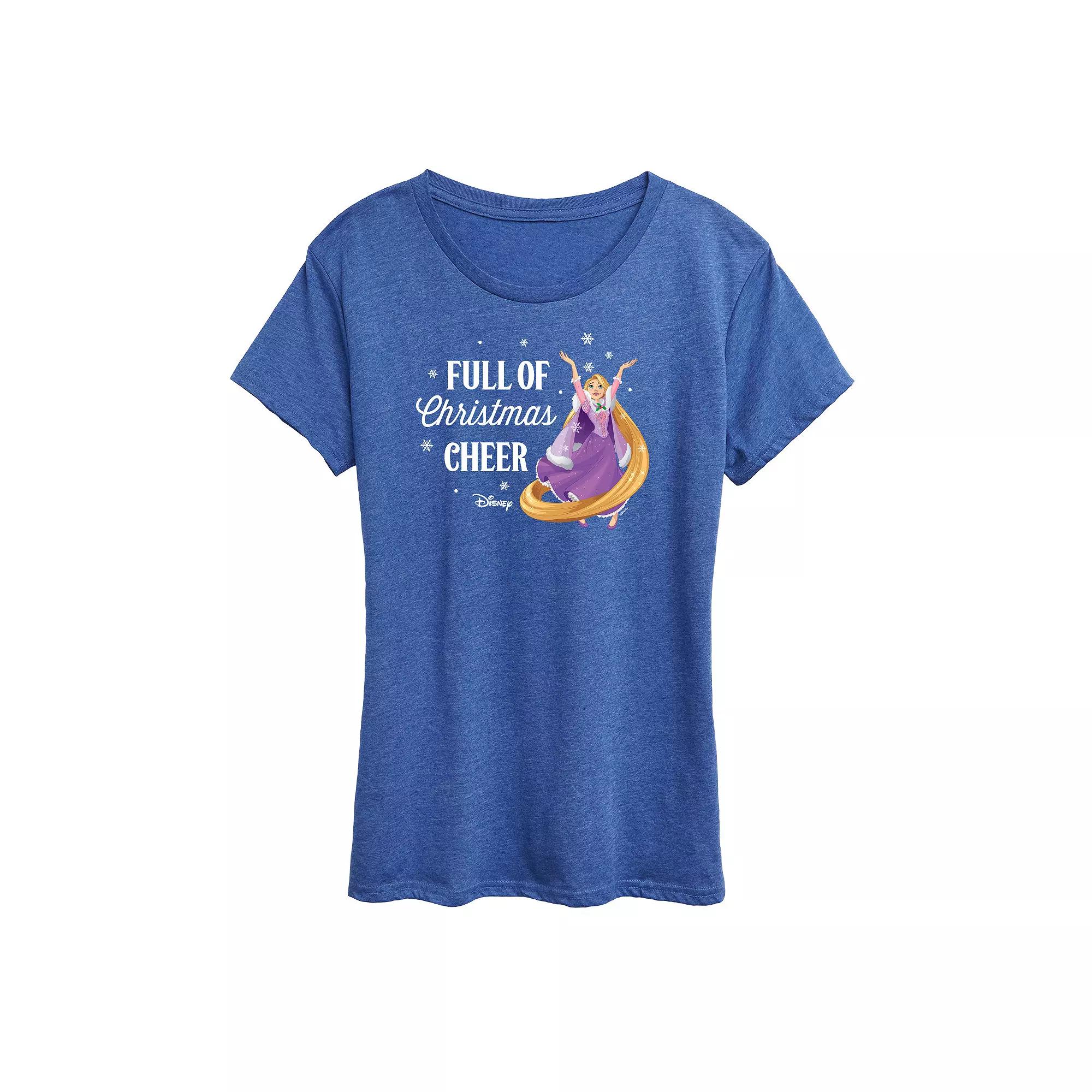 Disney Princess Rapunzel Women's "Full Of Christmas Cheer" Graphic Tee, Girl's,  Product Image