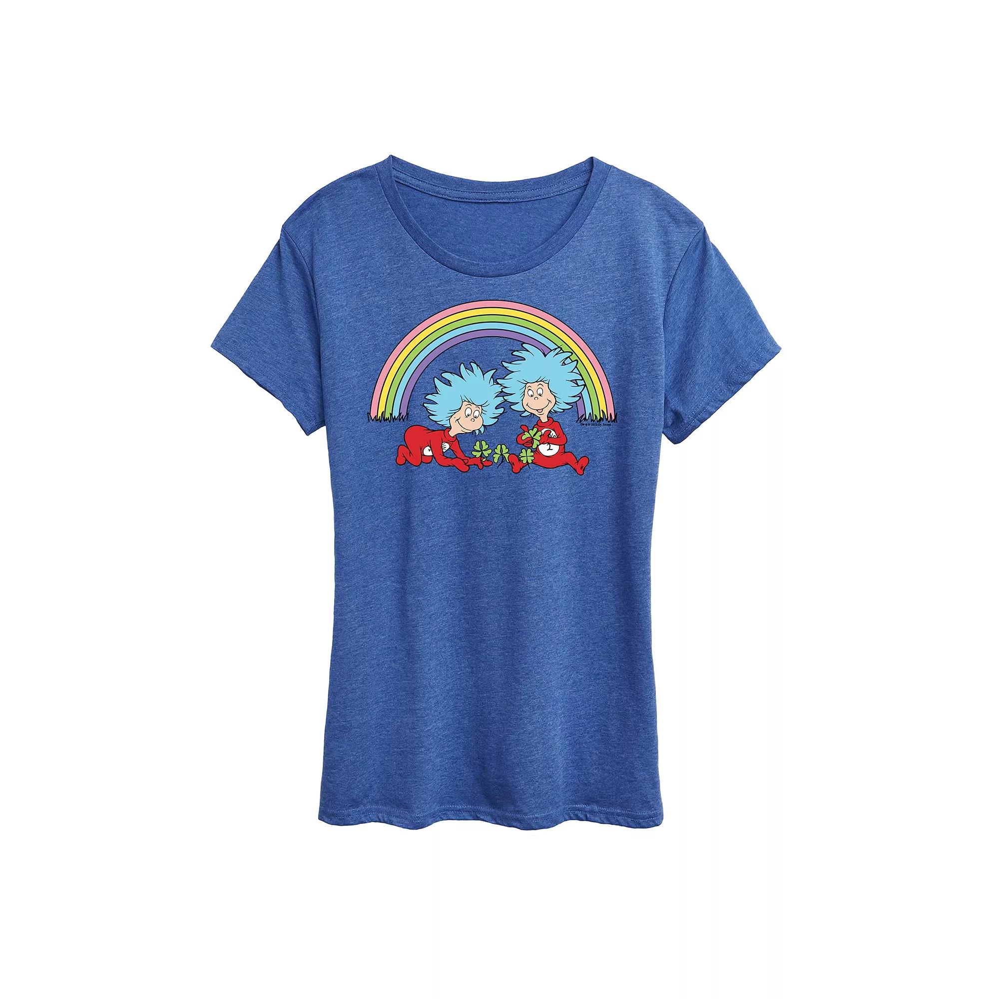 Women's Dr. Seuss Thing 1 & 2 Rainbow Graphic Tee,  Product Image