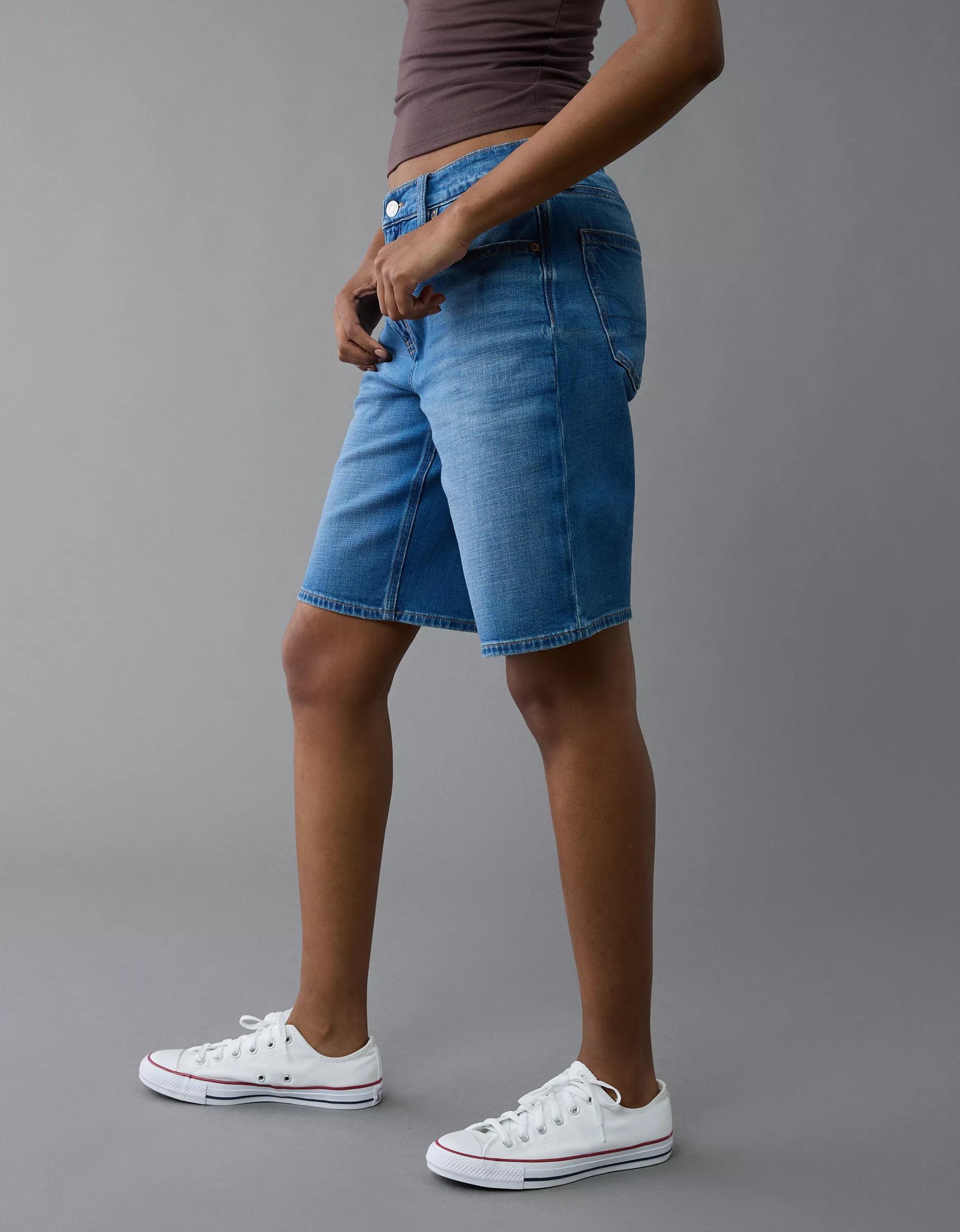 AE 11" Dreamy Drape Stretch High-Waisted Jort Product Image