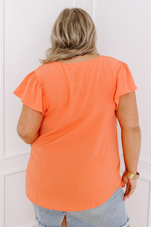Touring San Fran Shift Top in Orange Curves Product Image