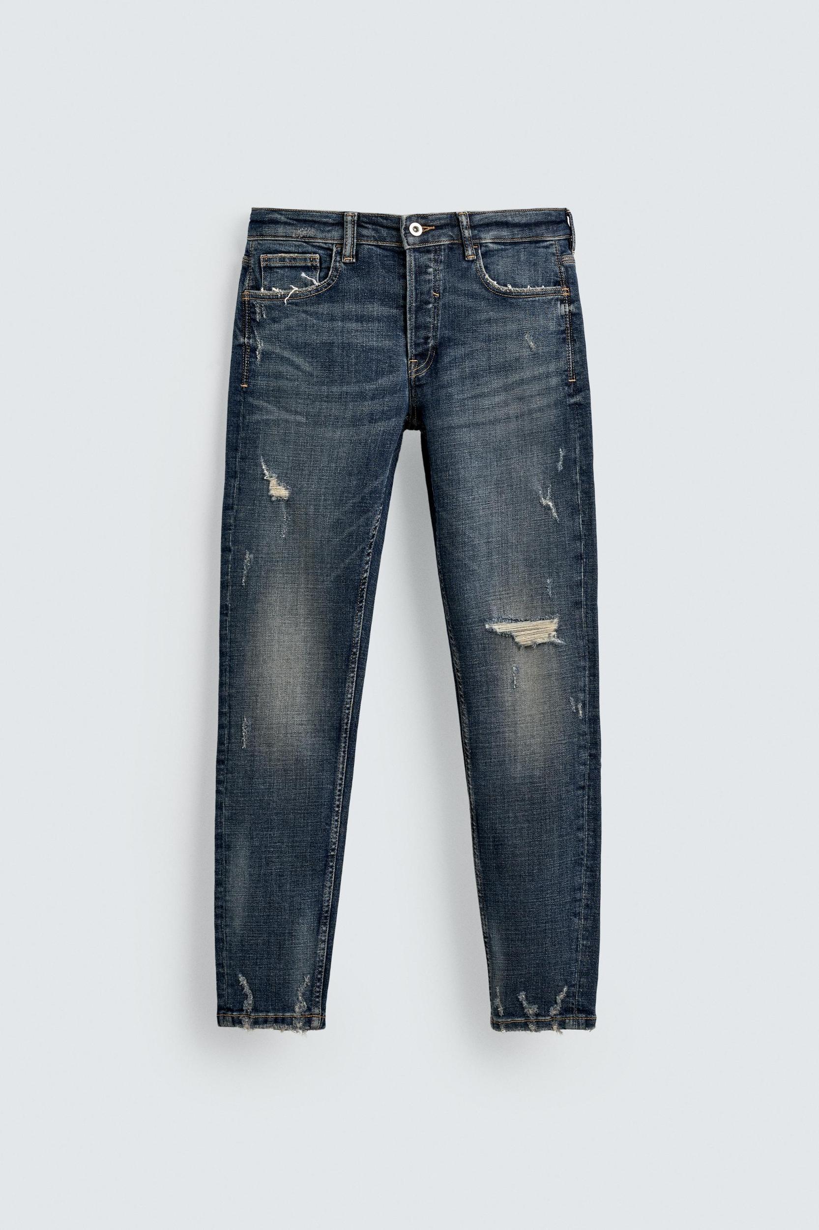 RIPPED SKINNY FIT JEANS Product Image