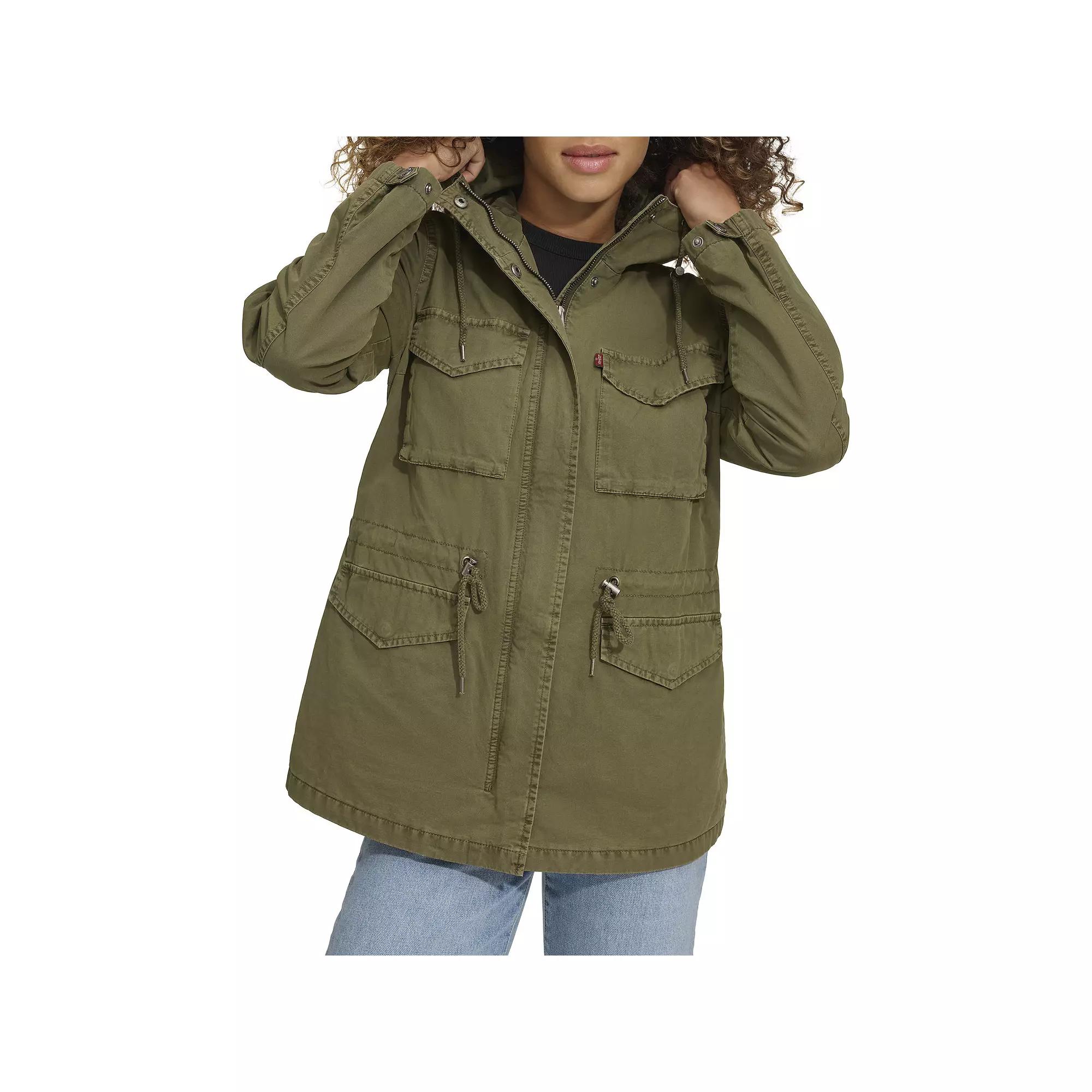 Women's Levi's® Lightweight Hooded Anorak Military Jacket,  Product Image