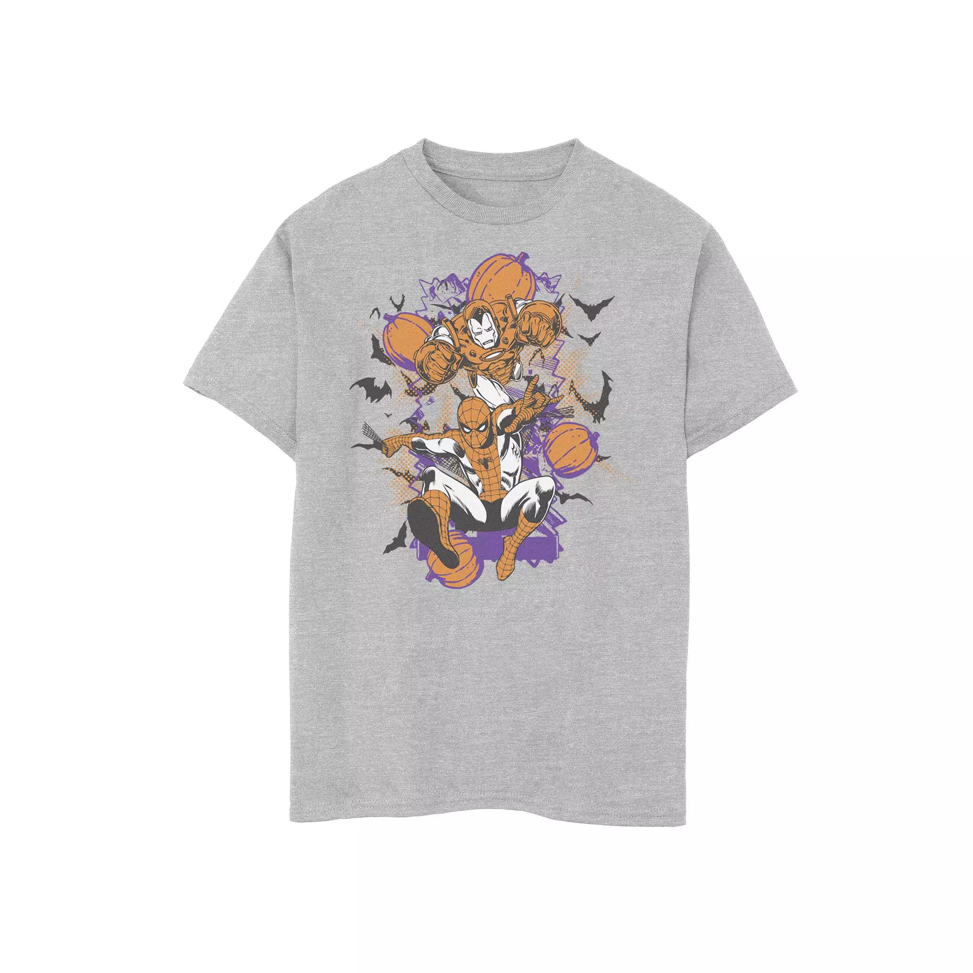 Boys 6-20 Marvel Iron Man & Spider-Man Halloween Graphic Tee, Boy's,  Product Image