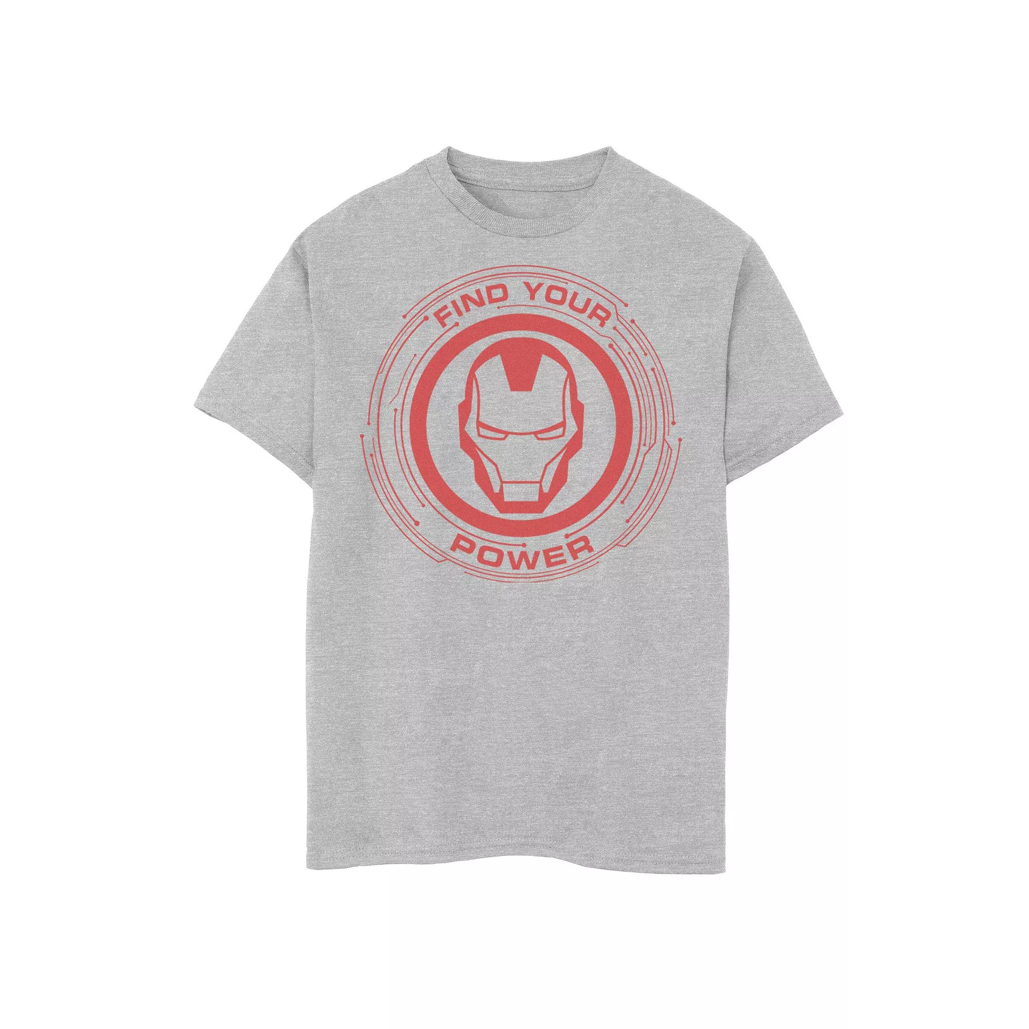 Boys 8-20 Marvel Iron Man Find Your Power Simple Logo Graphic Tee, Boy's,  Product Image