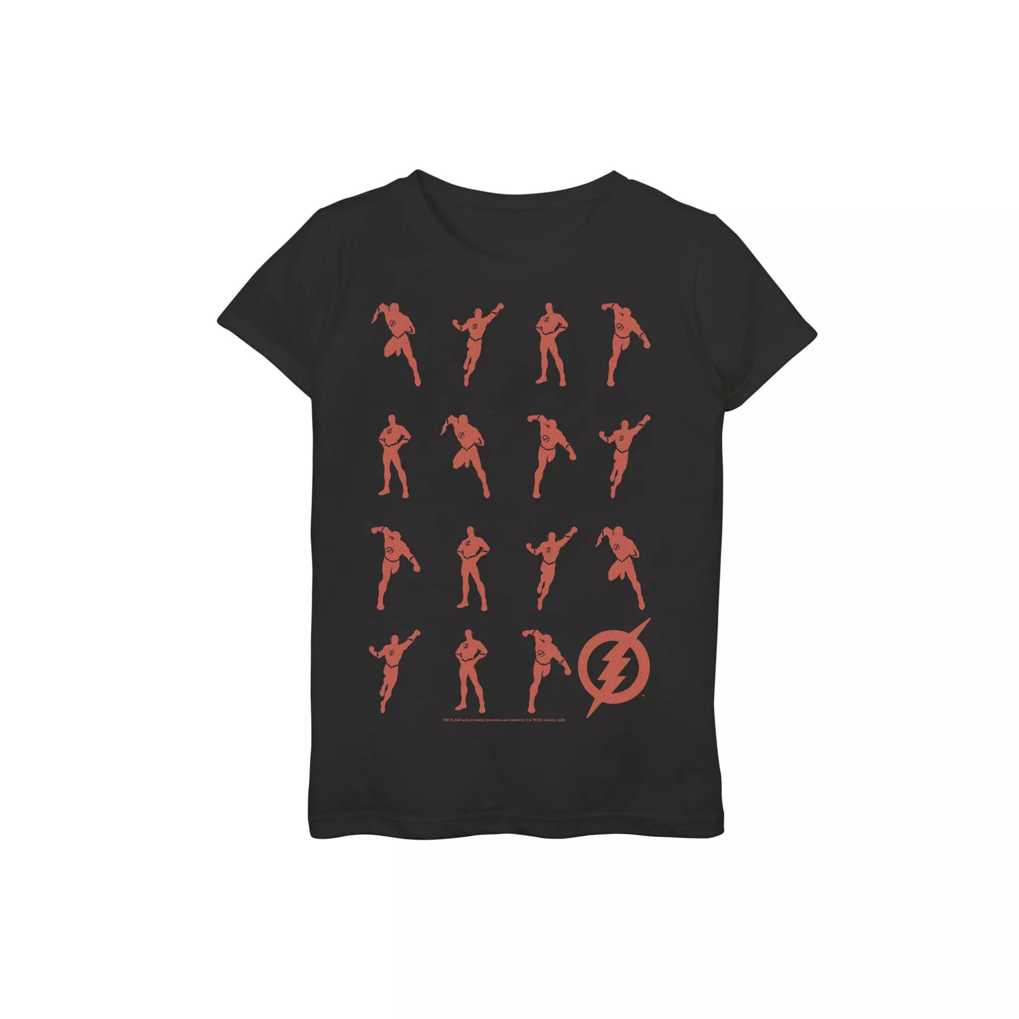 Girls 7-16 DC Comics The Flash Action Pose Silhouettes Graphic Tee, Girl's,  Product Image