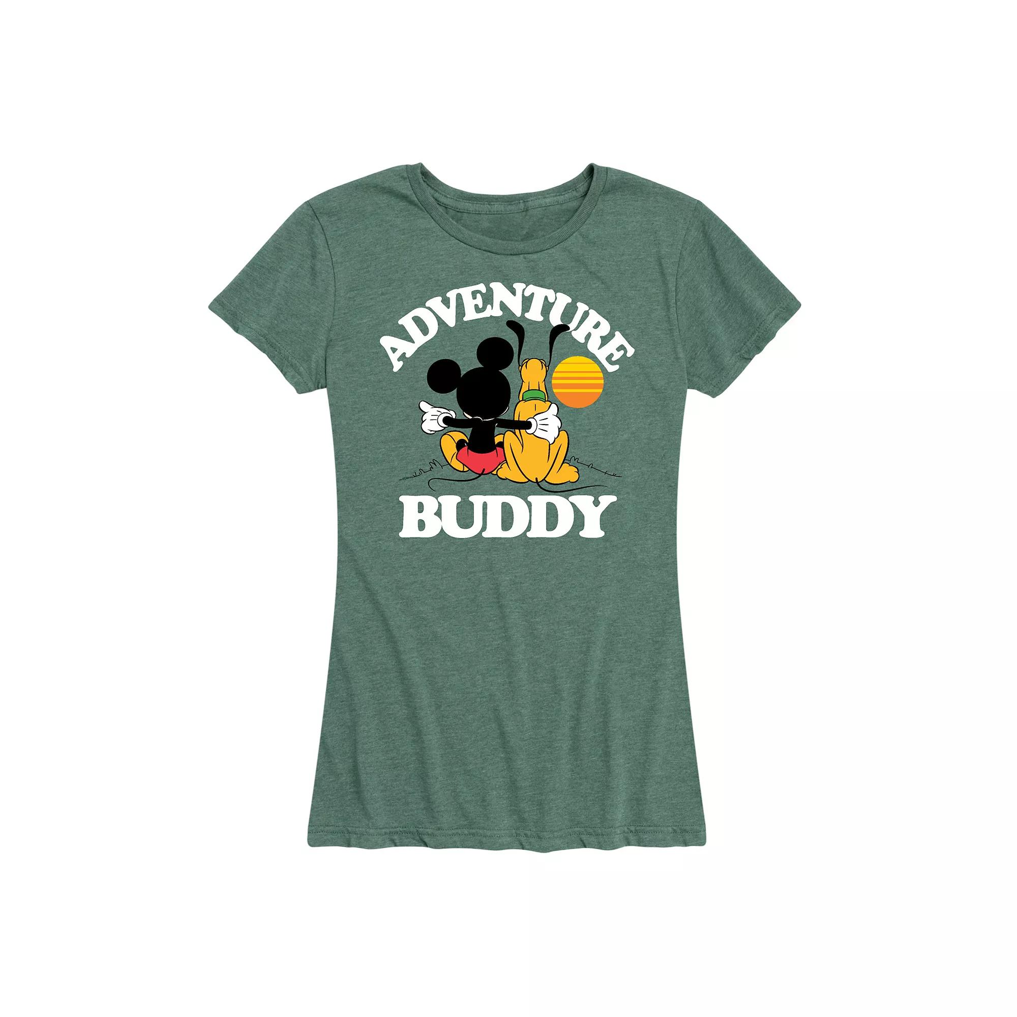 Disney's Mickey Mouse & Pluto Women's Adventure Partner Graphic Tee,  Product Image