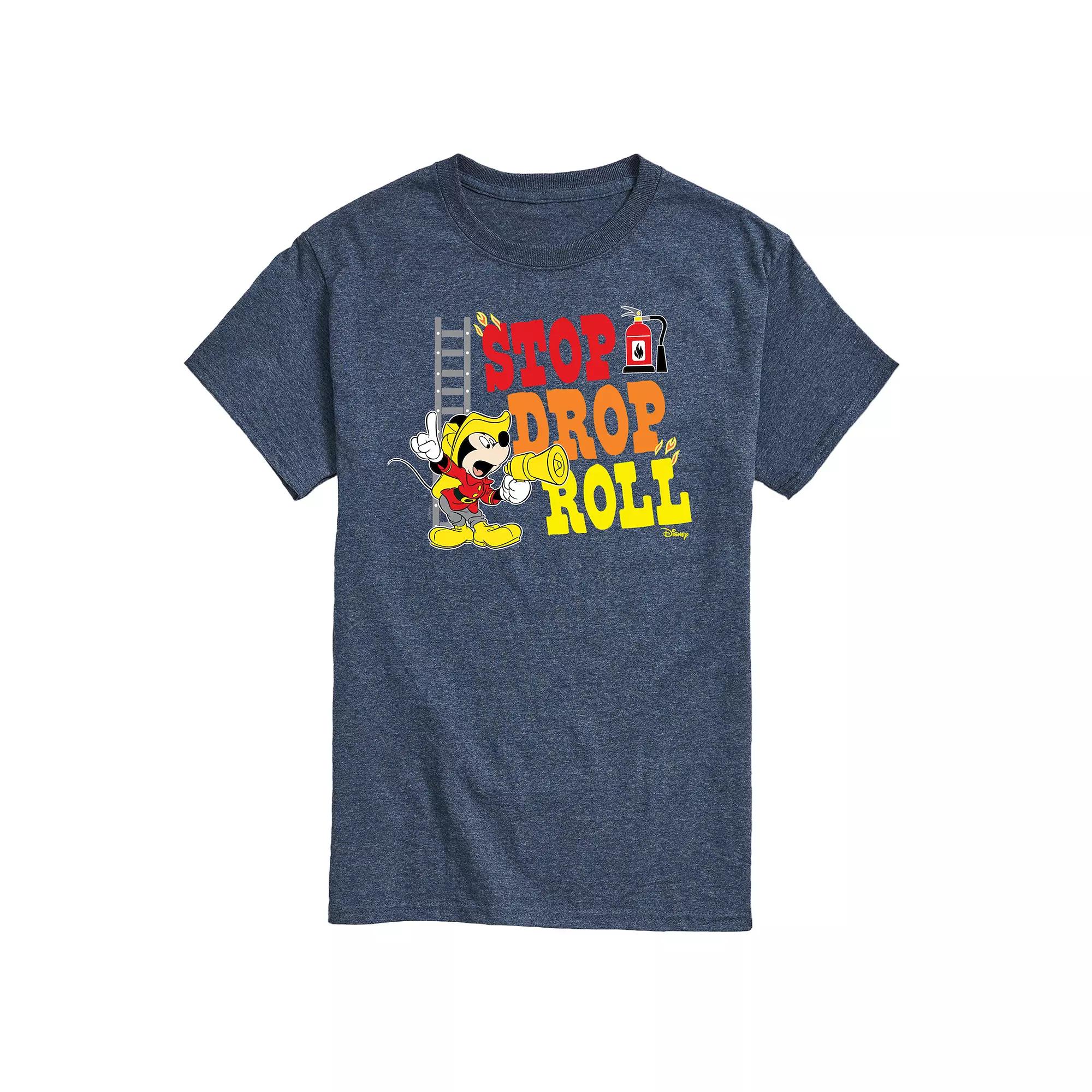 Disney's Mickey Mouse Men's Stop Drop Roll Graphic Tee,  Product Image