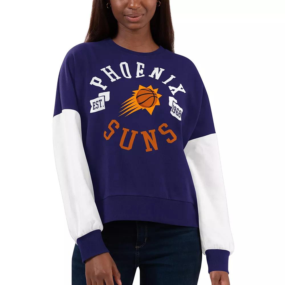 Women's Purple/White Phoenix Suns Team Pride Pullover Sweatshirt, Size: Medium, Phx Purple Product Image