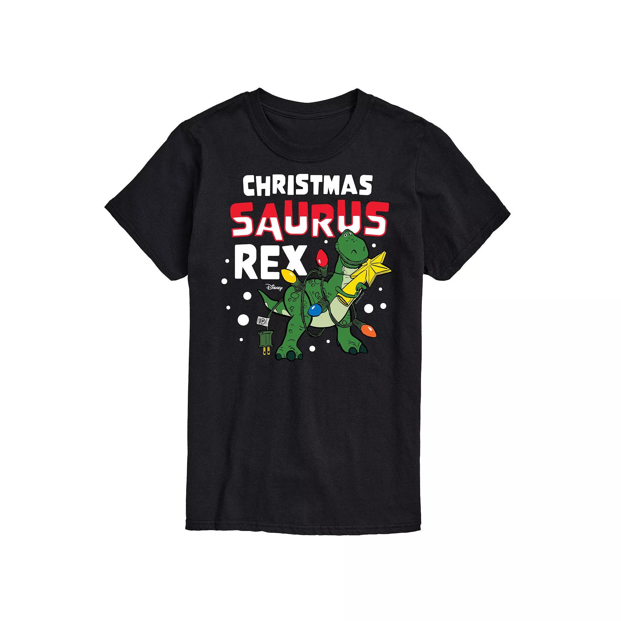 Disney / Pixar's Toy Story Rex Men's Christmas Saurus Rex Graphic Tee,  Product Image