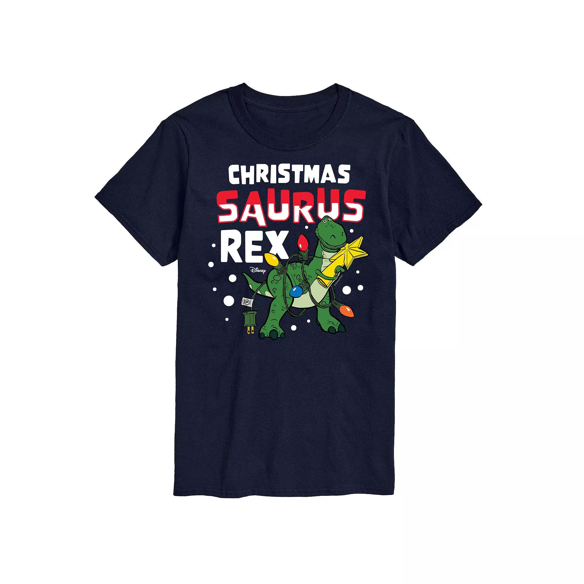 Disney / Pixar's Toy Story Rex Men's Christmas Saurus Rex Graphic Tee,  Product Image