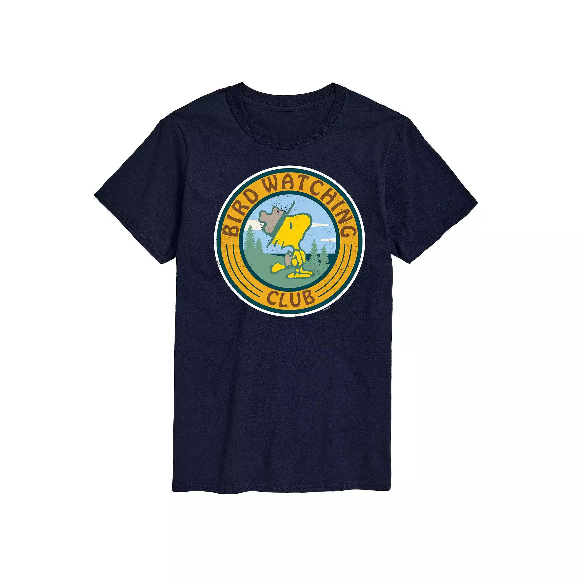 Big & Tall Peanuts Woodstock Bird Watching Club Graphic Tee, Men's,  Product Image