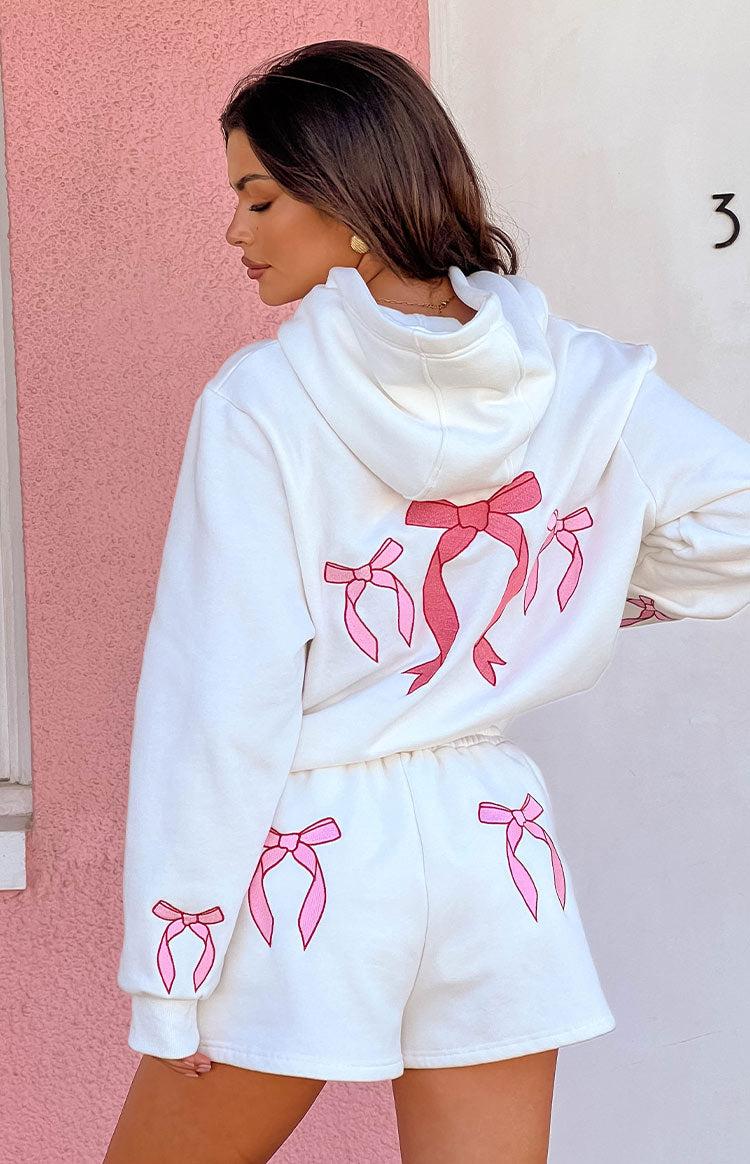 Beginning Sweetie White Lounge Shorts Girls Product Image