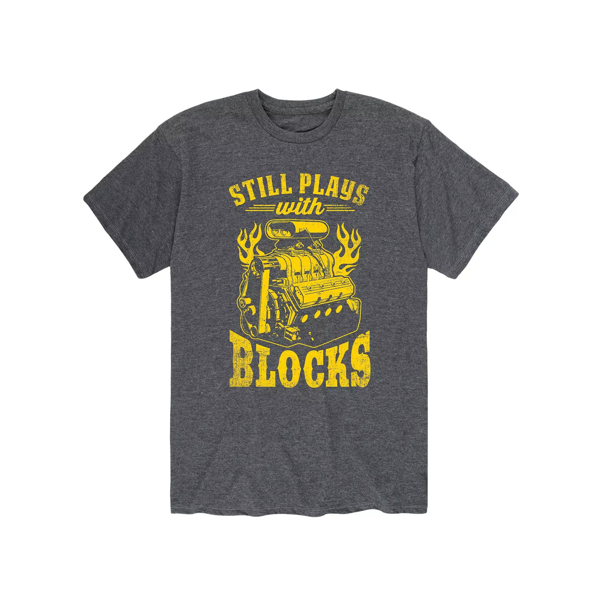 Men's Still Plays With Blocks Tee,  Product Image