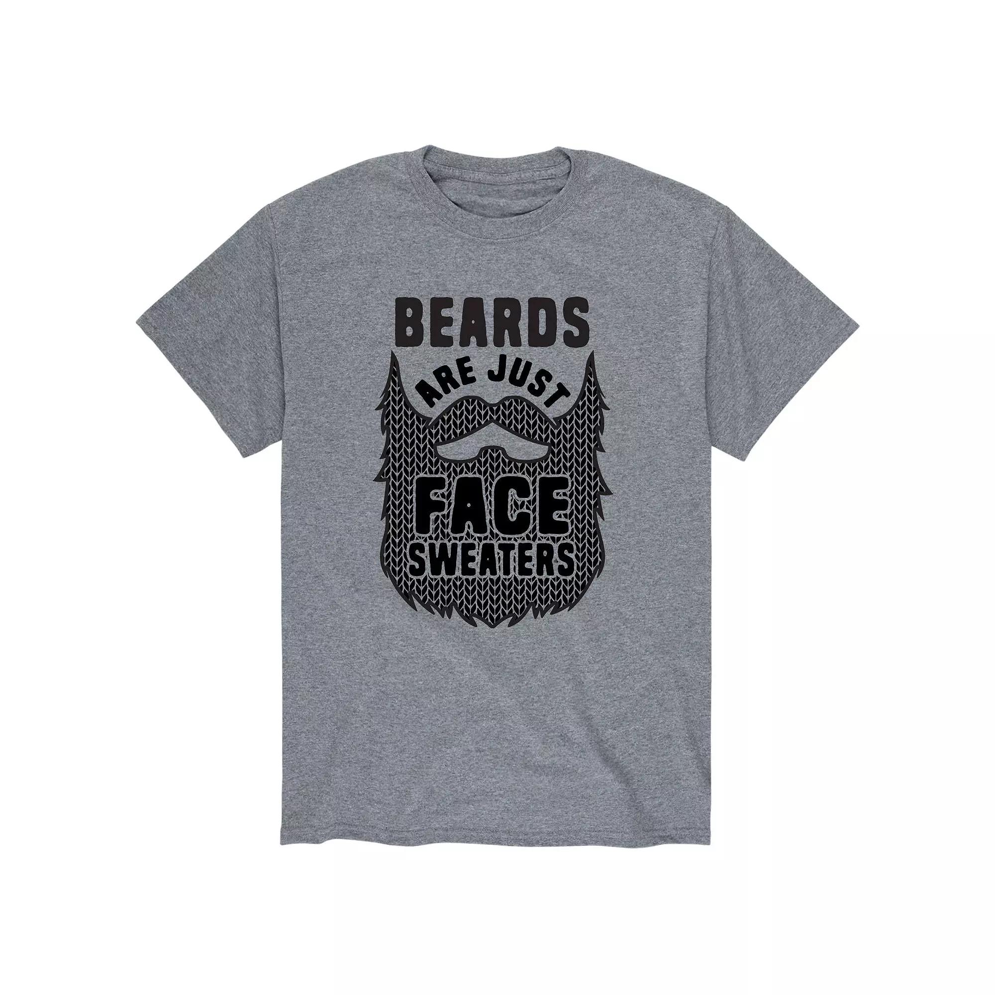 Men's Beards Are Face Sweaters Tee,  Product Image