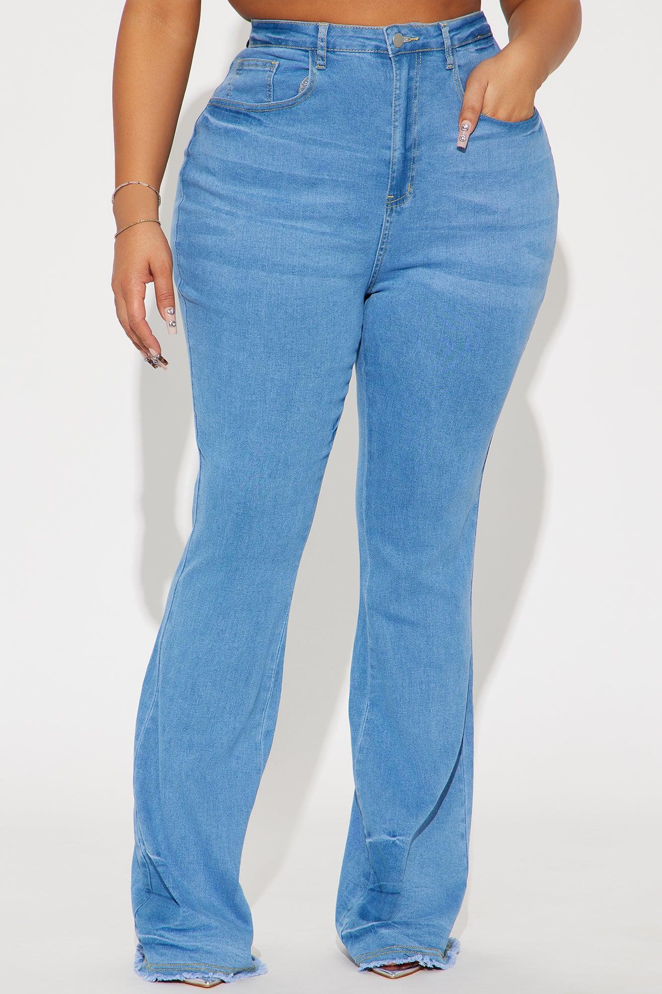 Kaylor High Stretch Flare Jeans - Medium Wash Product Image