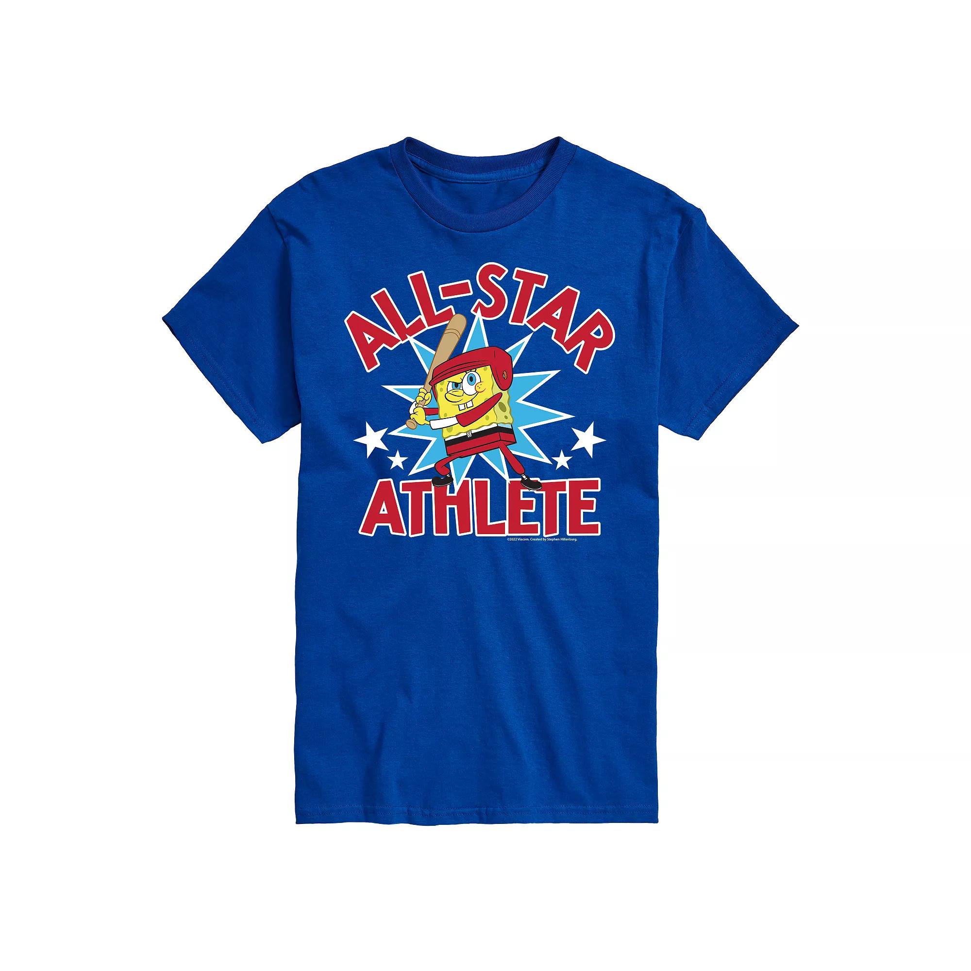 Big & Tall Nickelodeon Spongebob Squarepants All Star Graphic Tee, Men's,  Product Image