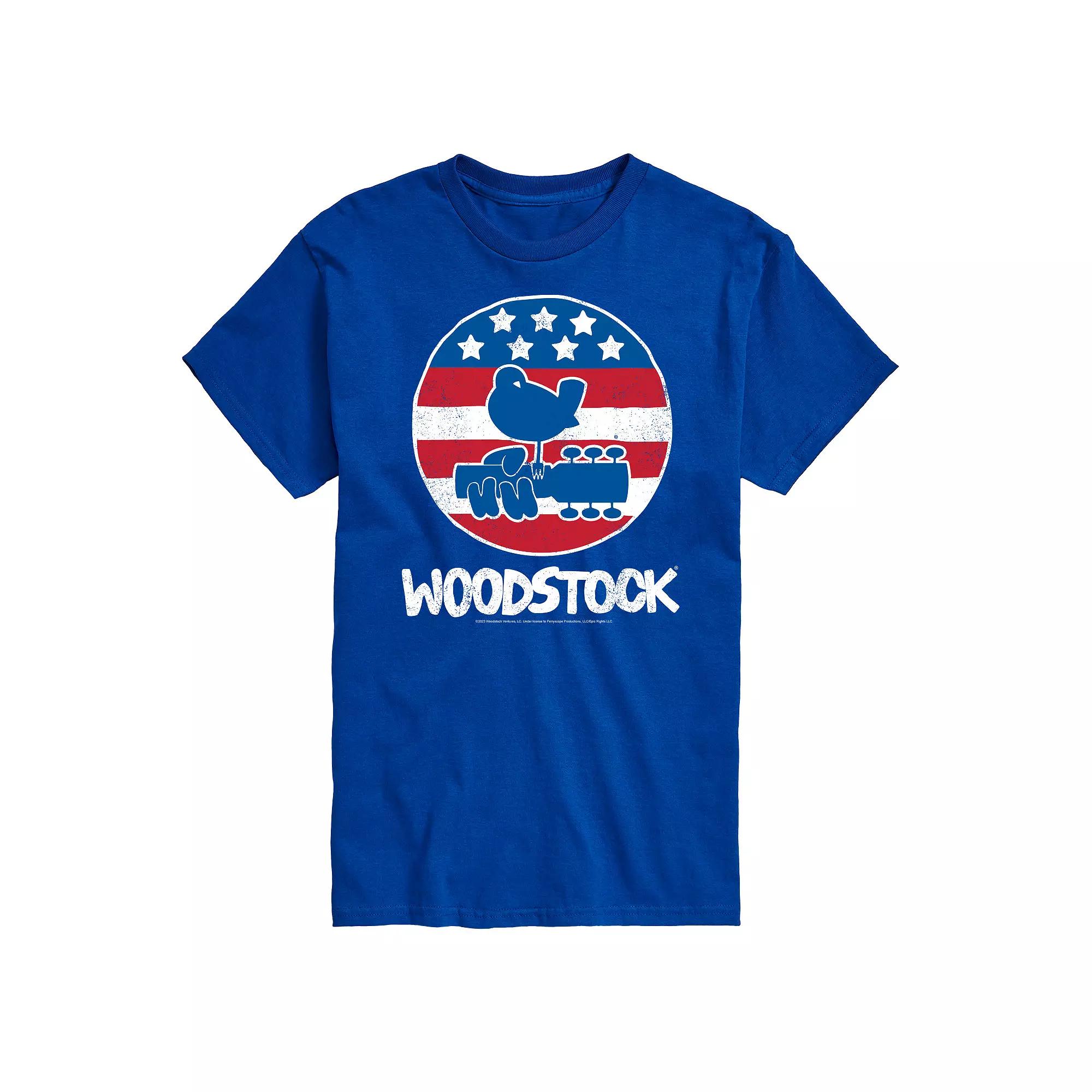 Big & Tall Woodstock Americana Graphic Tee, Men's,  Product Image