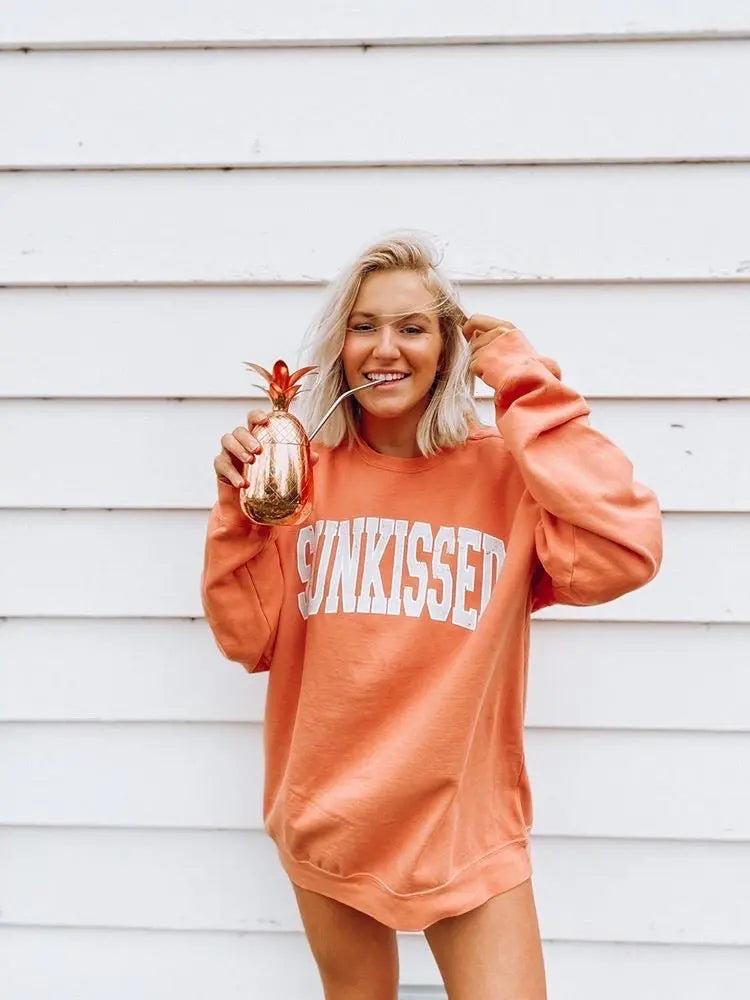 Original Sunkissed Comfort Colors Sweatshirt Product Image