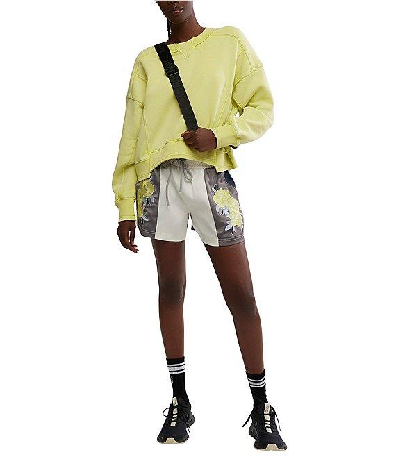 FP Movement In The Ring Floral Paneled Drawstring Shorts Product Image