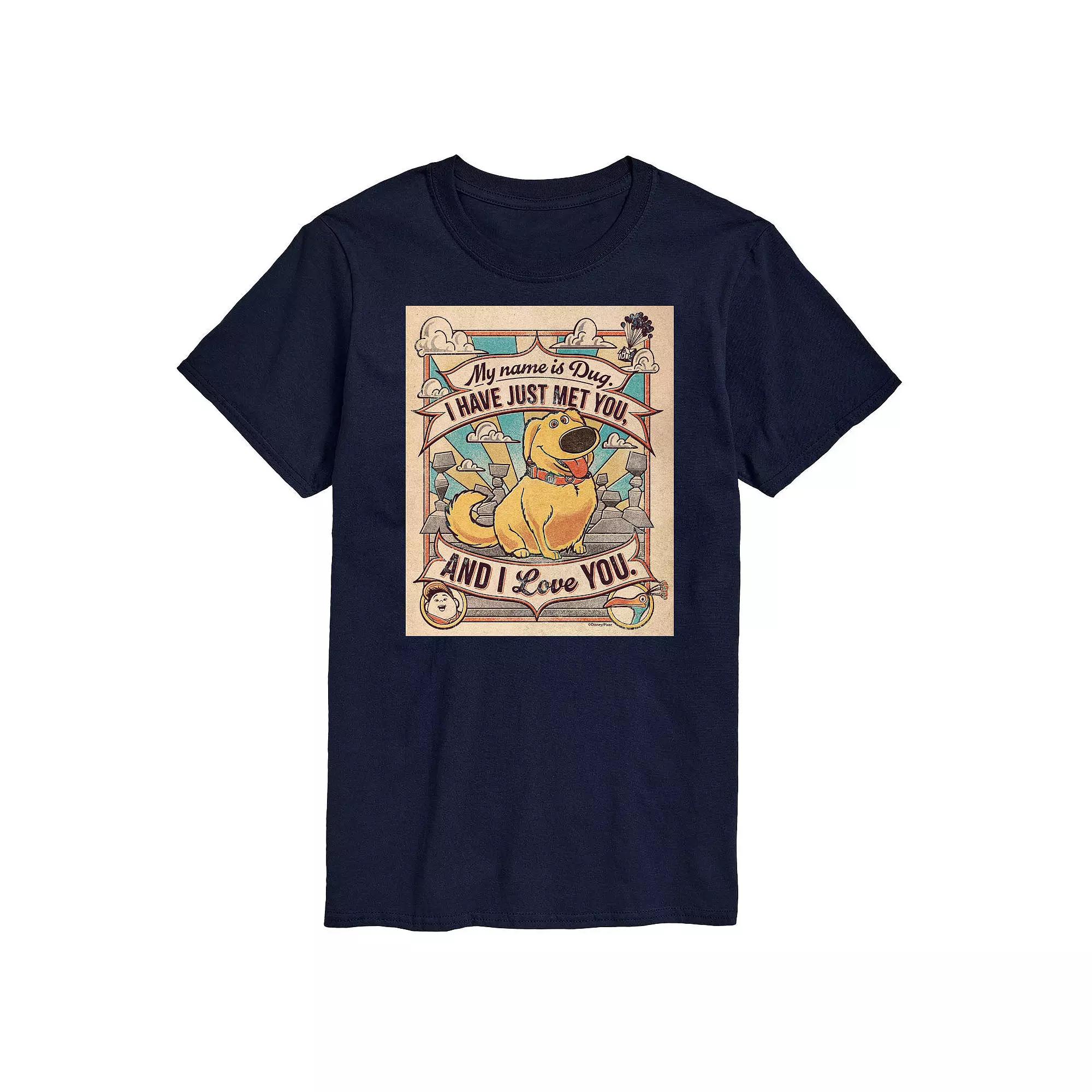 Disney / Pixar's UP Big & Tall Name Is Dug Graphic Tee, Men's,  Product Image