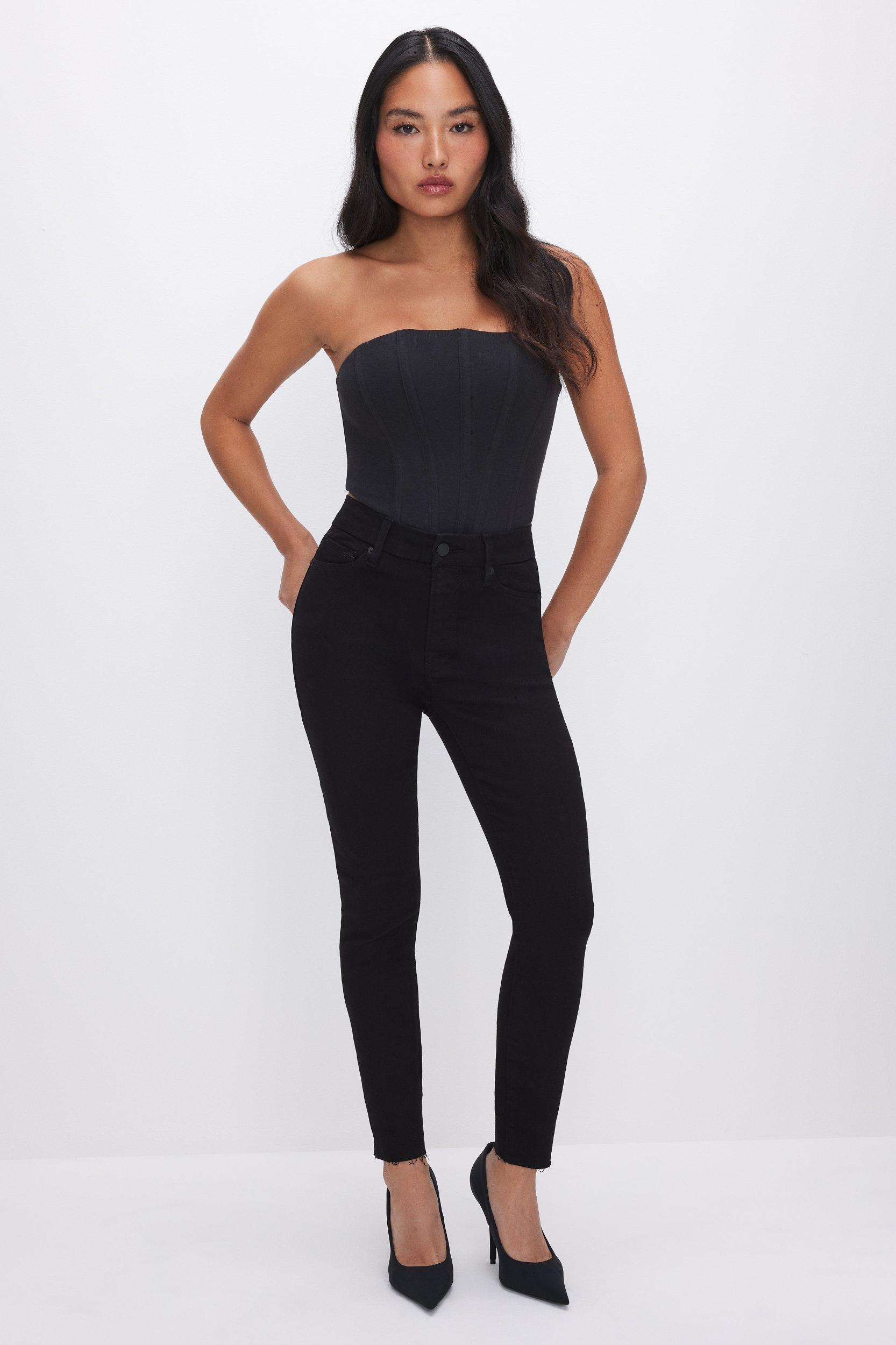 GOOD PETITE SKINNY NEVER FADE JEANS | BLACK001 Product Image