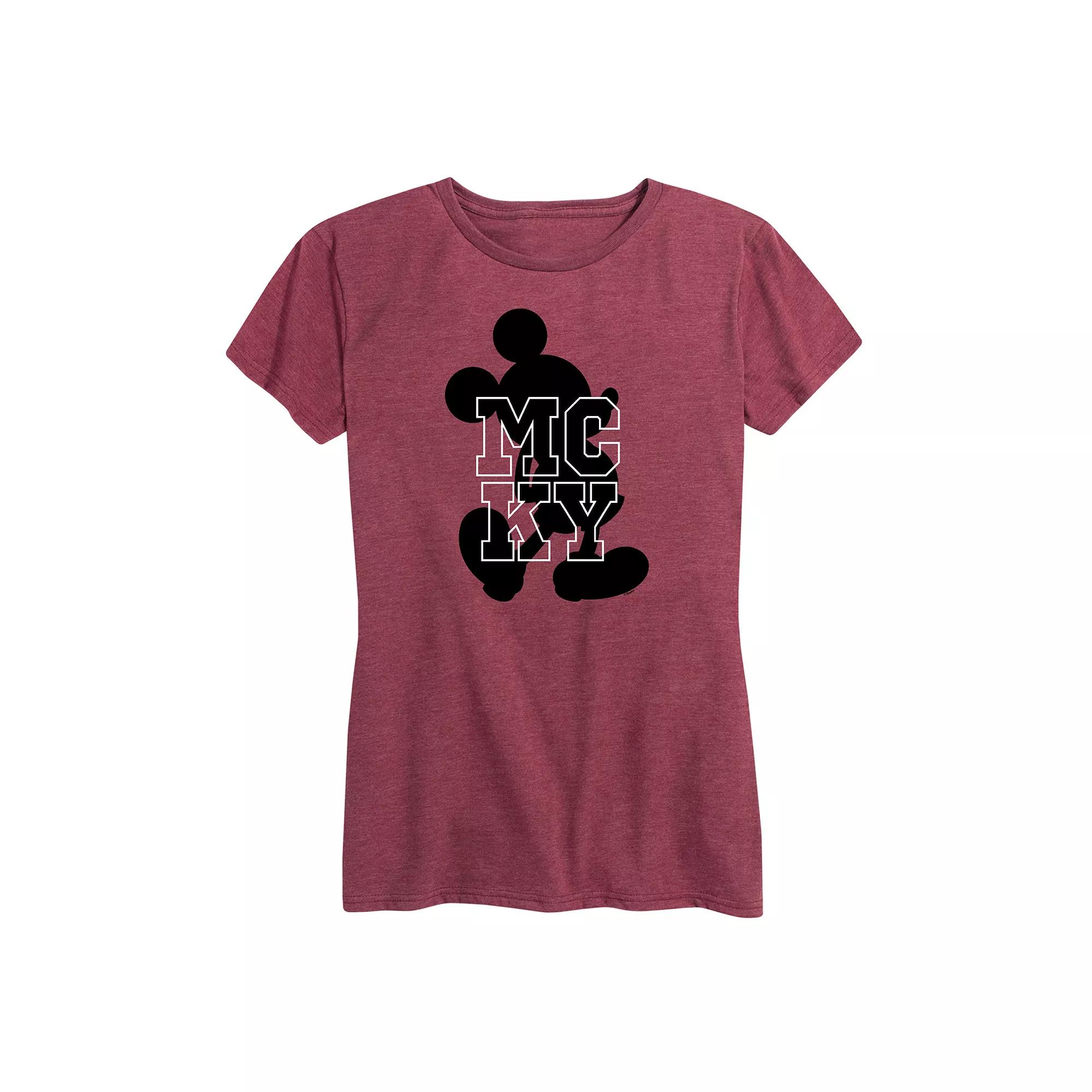Disney's Mickey Mouse Women's Silhouette Graphic Tee,  Product Image