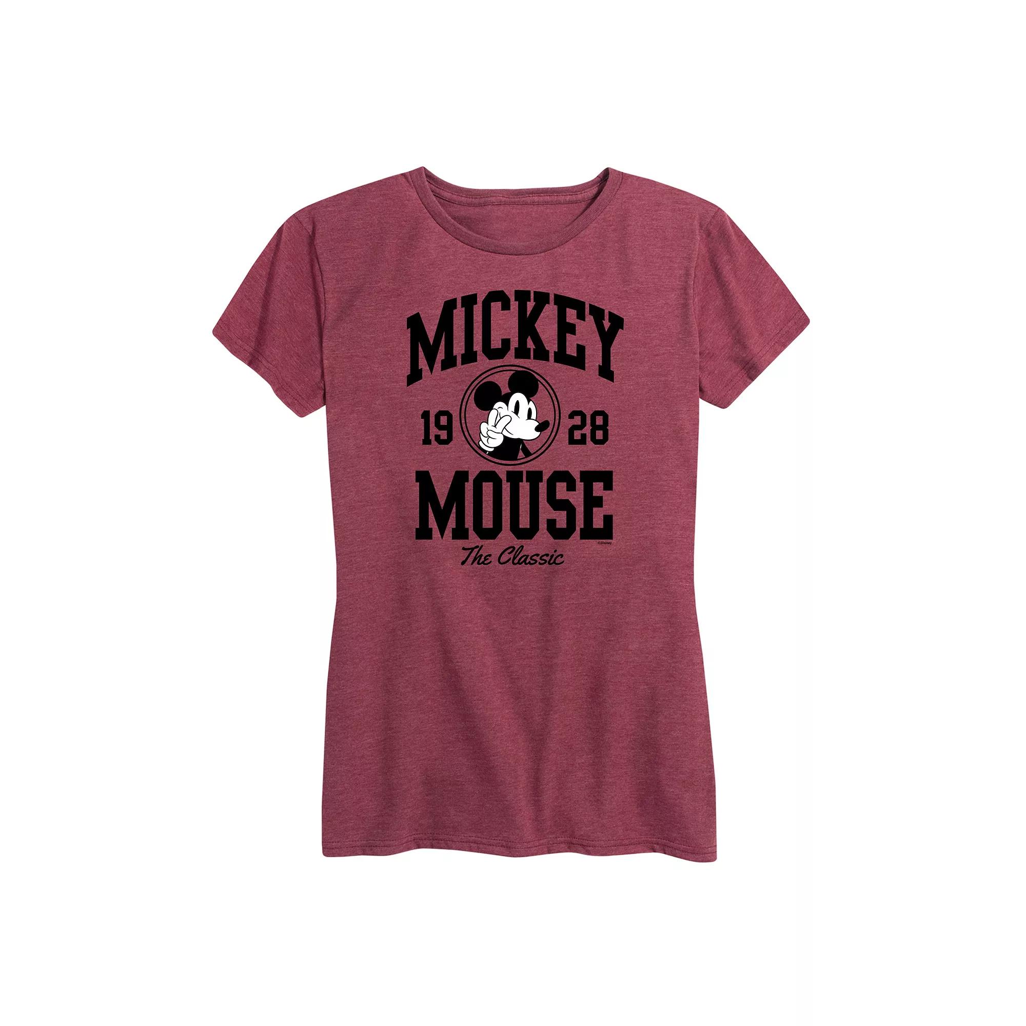Disney's Mickey Mouse Women's Collegiate Graphic Tee,  Product Image
