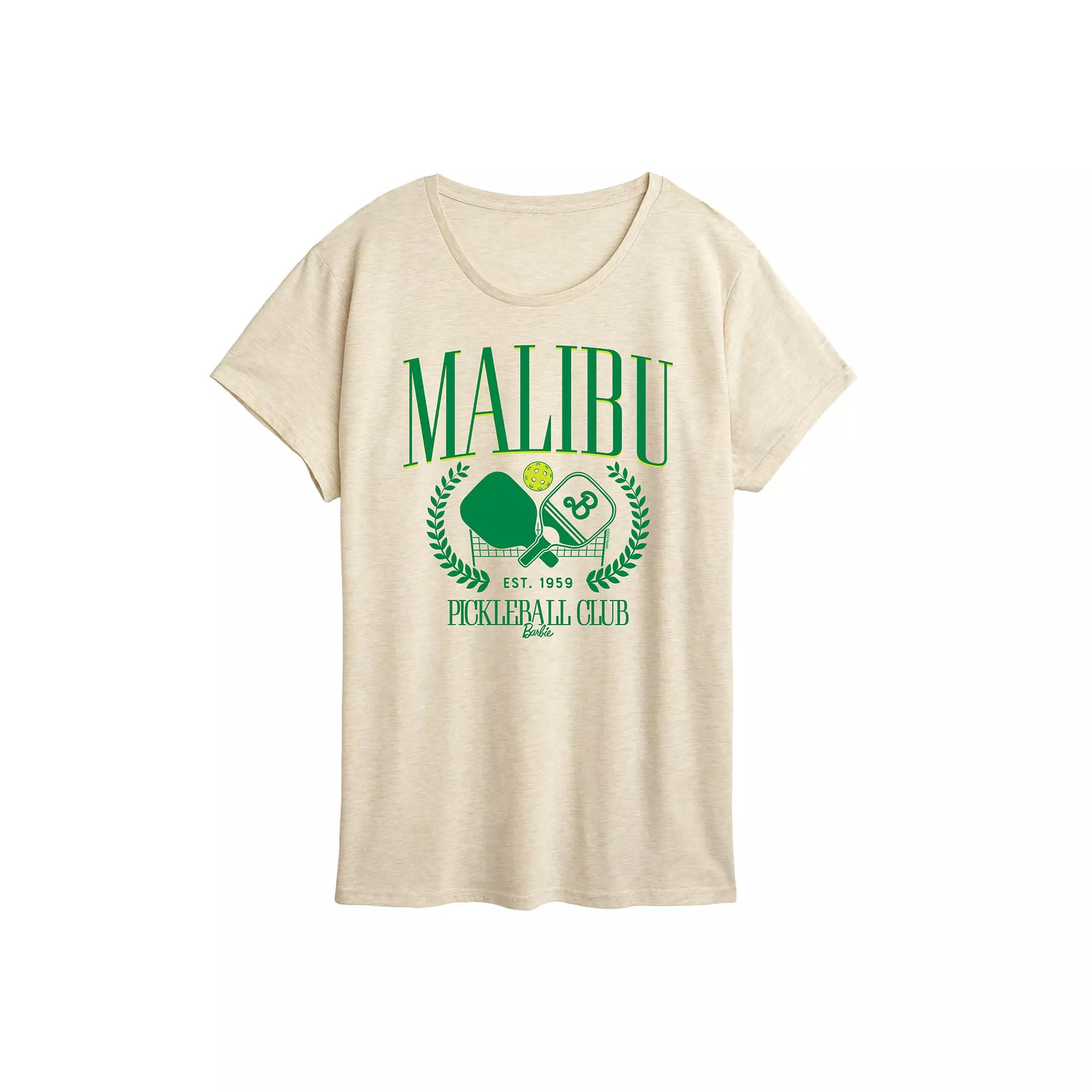 Women's Barbie® Malibu Pickleball Graphic Tee,  Product Image
