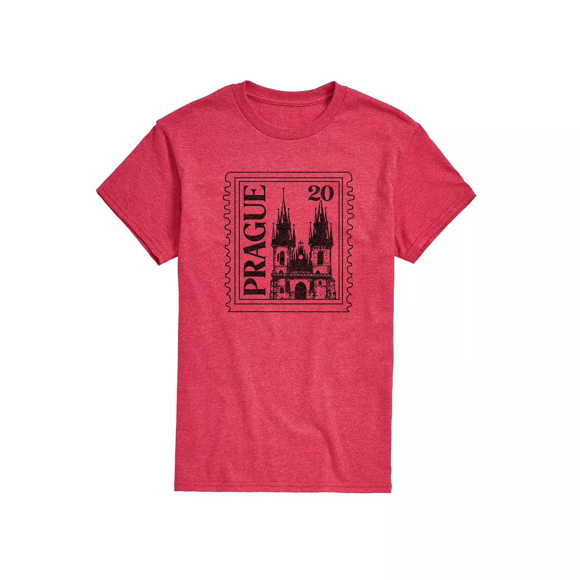 Men's Prague Postage Stamp Graphic Tee,  Product Image