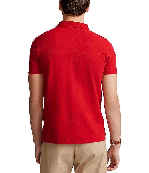 Polo Ralph Lauren Custom Slim Fit Big Pony Mesh Short-Sleeve Polo Shirt Product Image