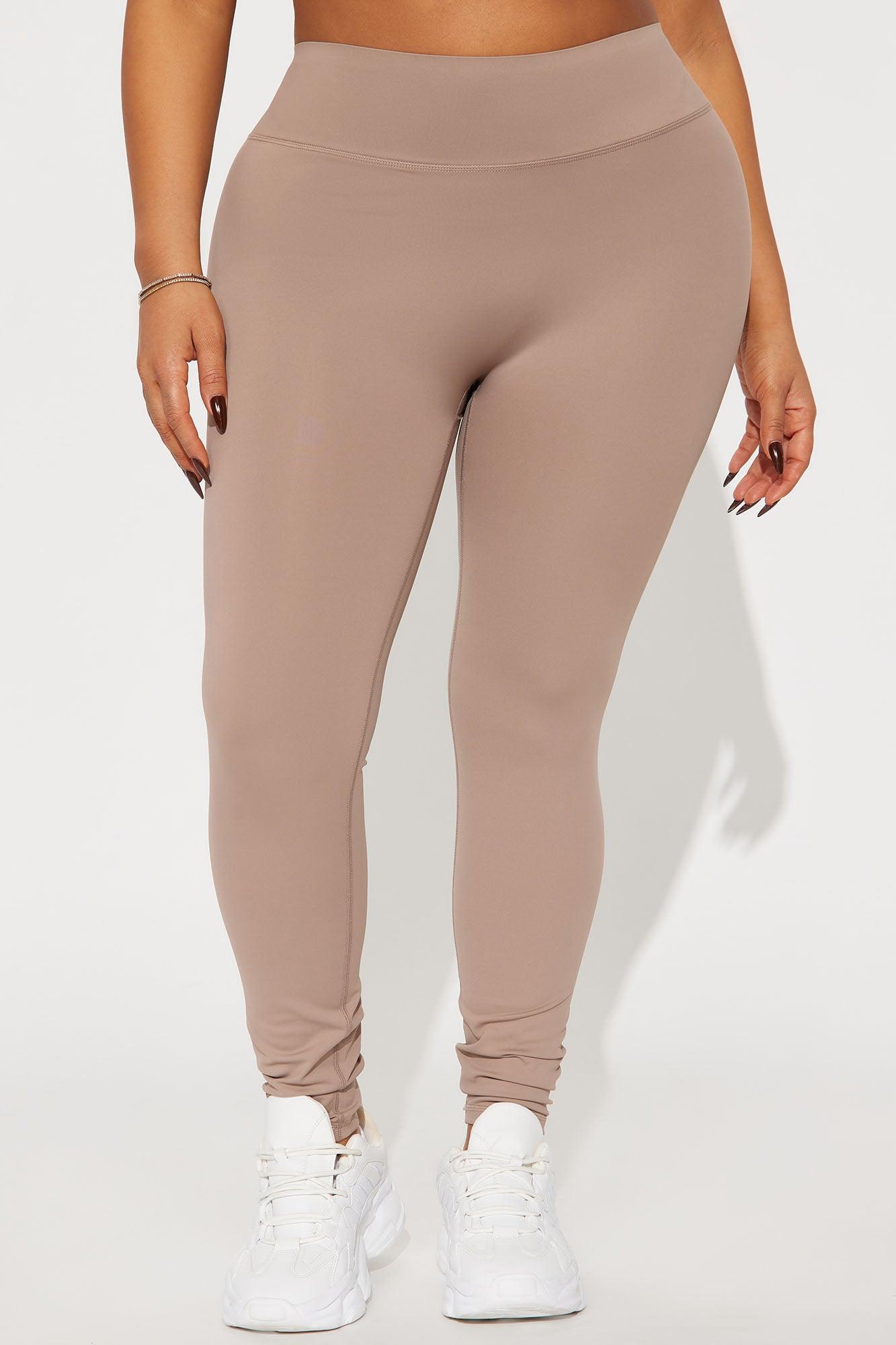 Work Harder Active Legging - Taupe Product Image