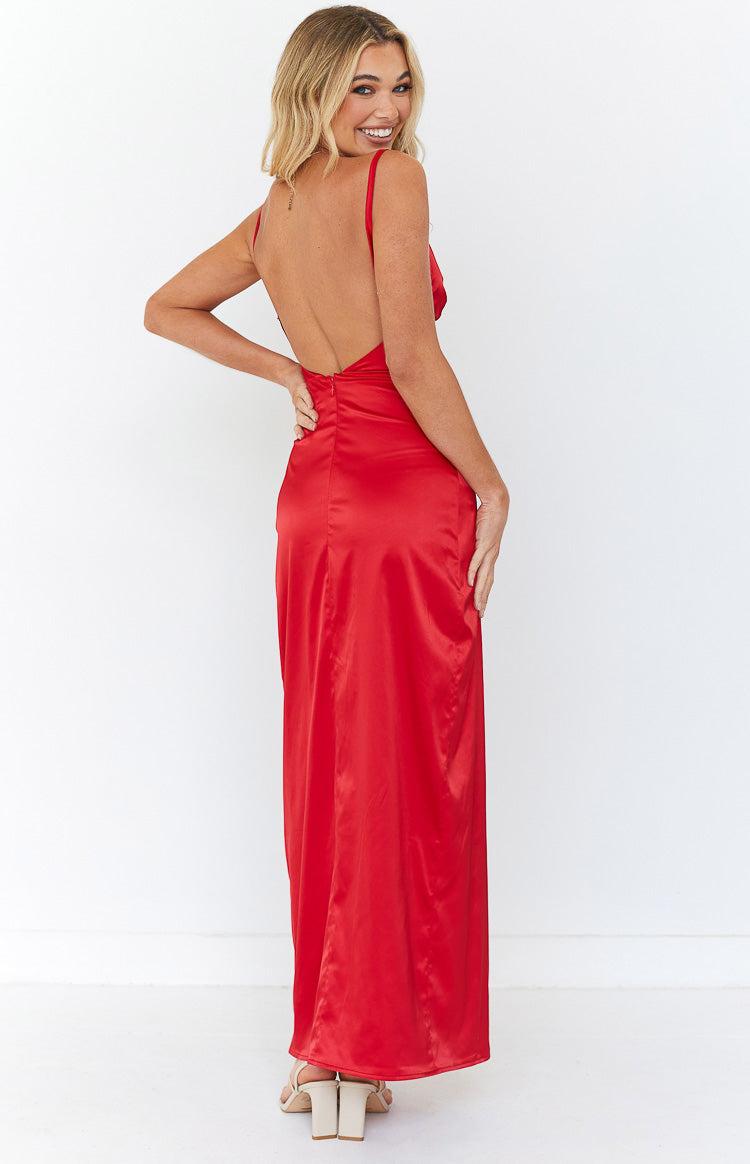 Freesia Red Formal Maxi Dress Product Image