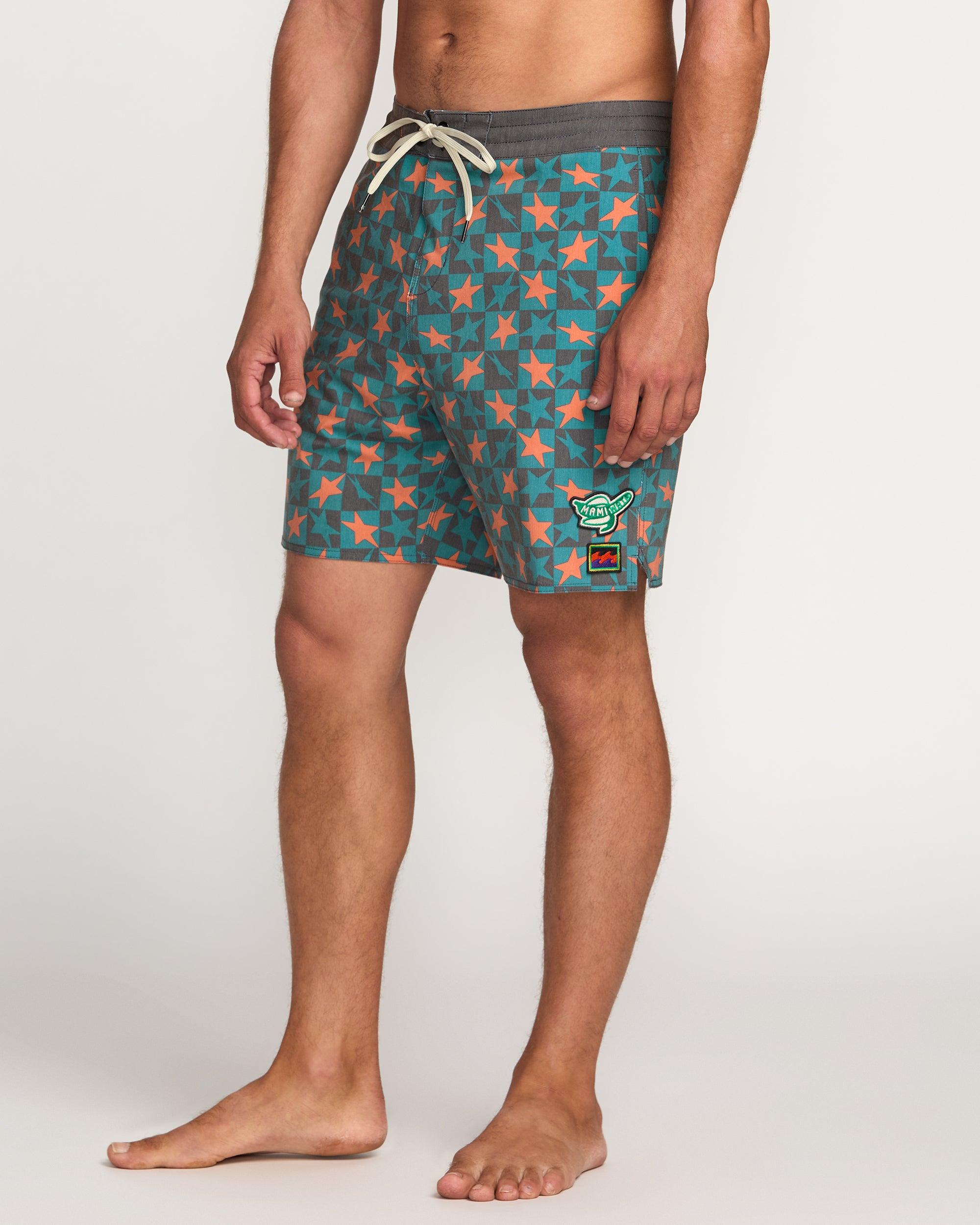 73 Lo Tide 18" Boardshorts - Mist Green Male Product Image