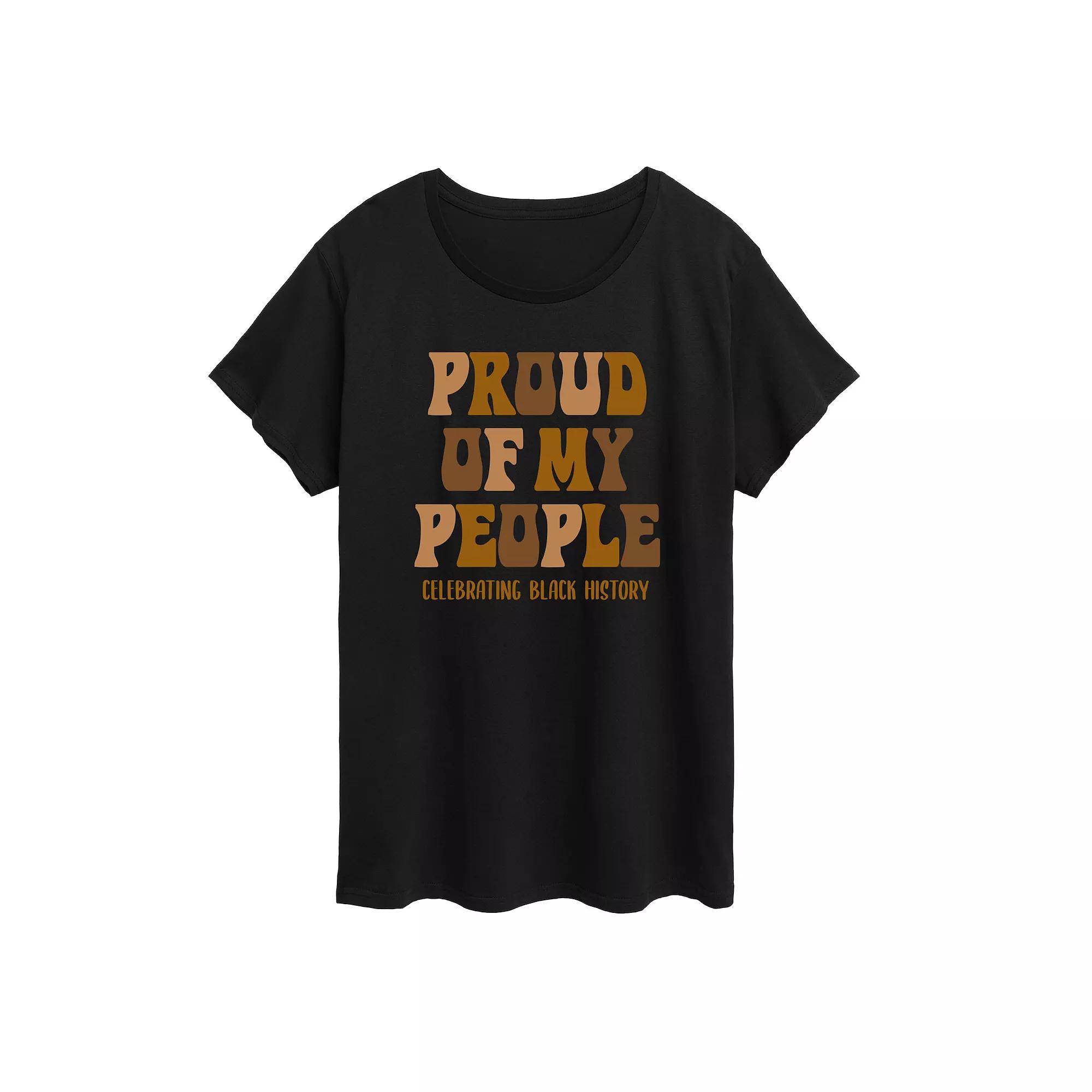 Plus Proud Of My People Graphic Tee, Women's,  Product Image