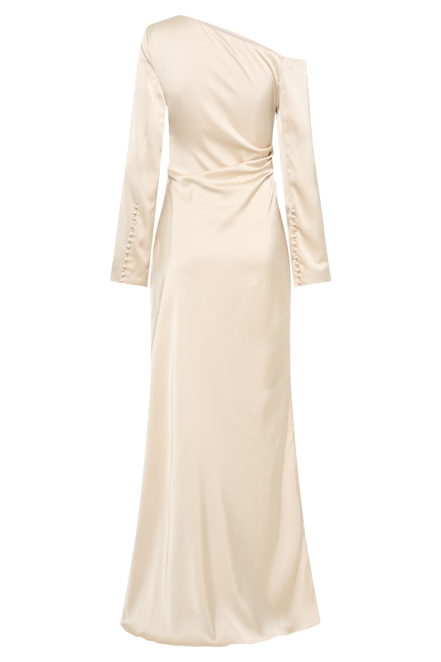 Avery Long Sleeve Maxi Dress - Gold Product Image