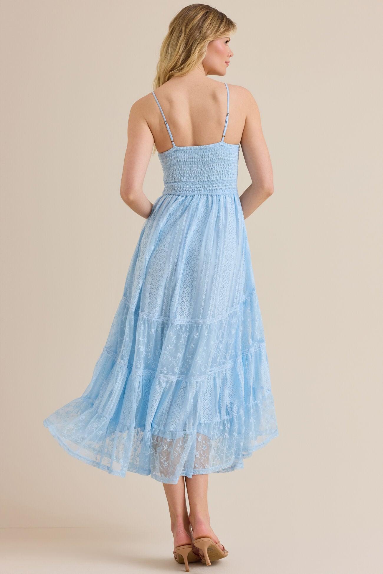 Tami Lace Tiered Maxi Dress Product Image