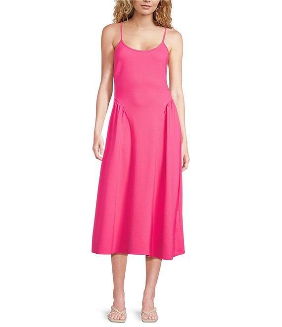 Every Knit Scoop Neck Sleeveless A-line Midi Dress Product Image