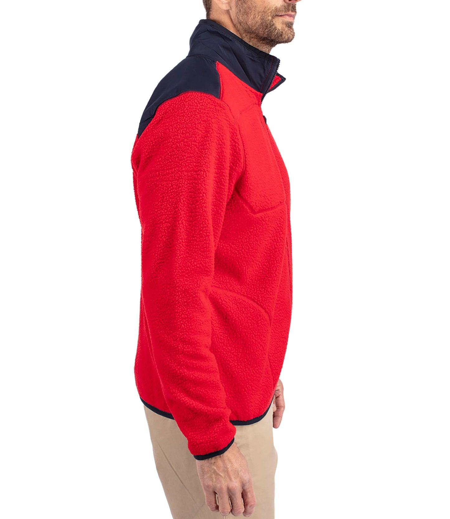 Cutter & Buck Cascade Eco Sherpa Mens Big & Tall Fleece Jacket Male Product Image