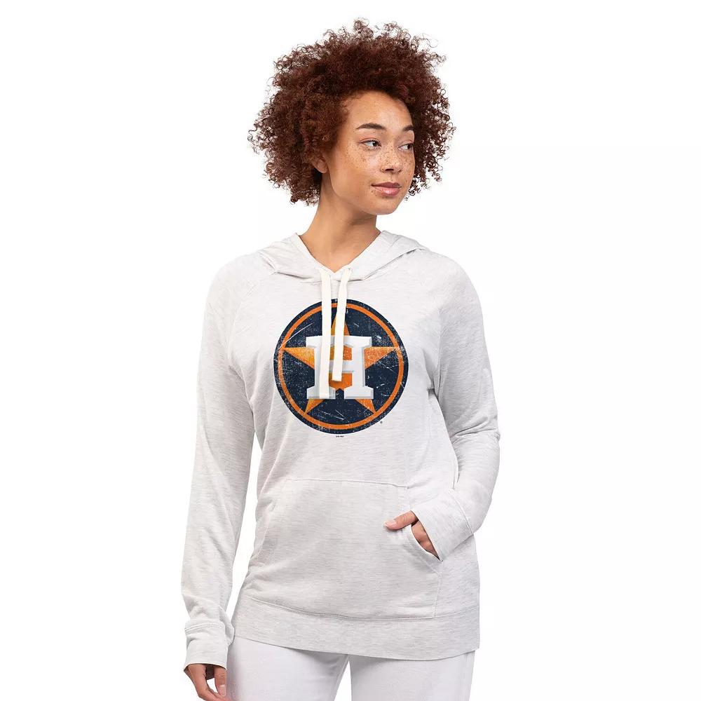 Women's G-III 4Her by Carl Banks Oatmeal Houston Astros Pregame Pullover Hoodie,  Product Image