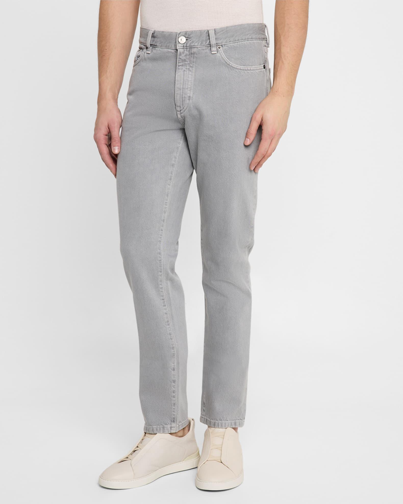 Men's Denim Melange Slim Five-Pocket Pants Product Image