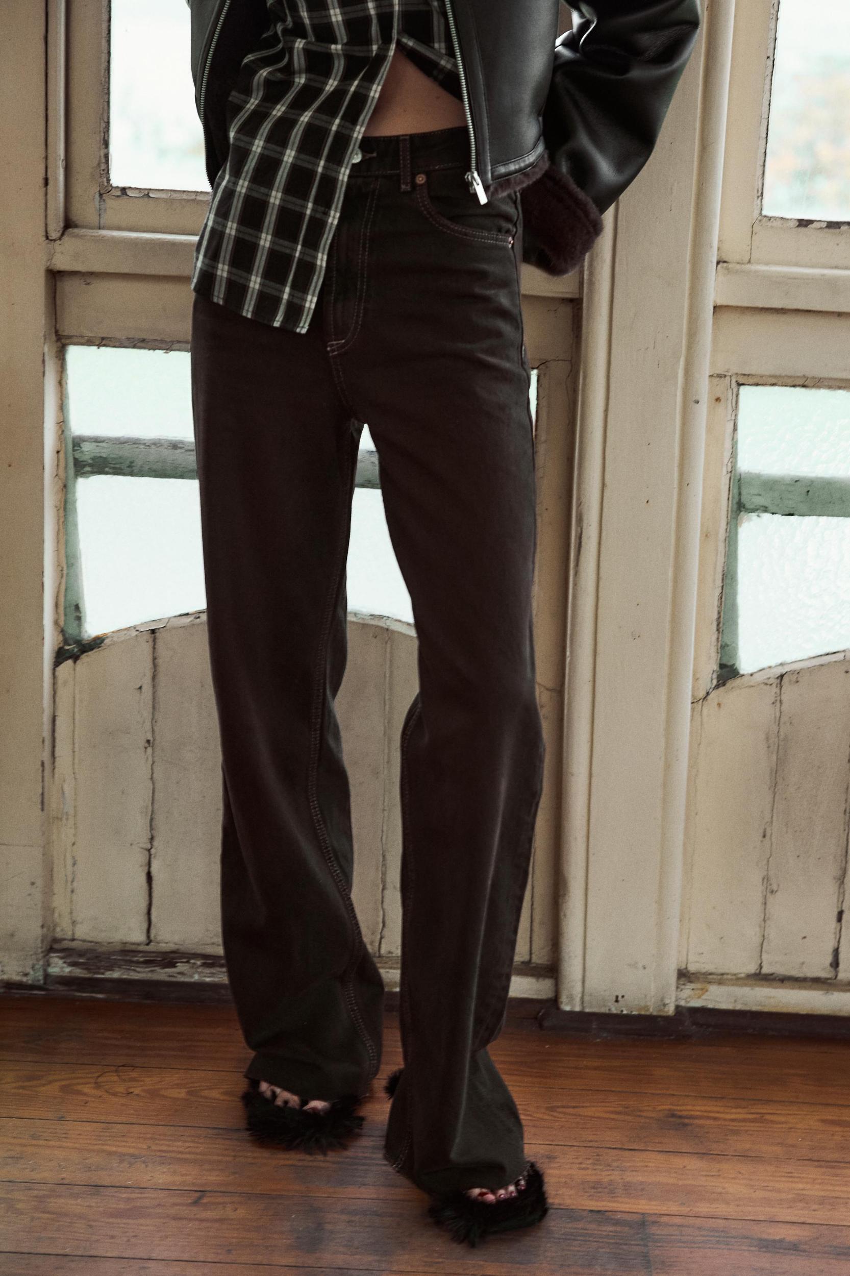 TRF HIGH RISE WIDE LEG JEANS Product Image