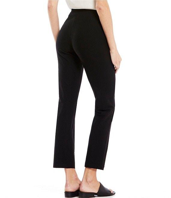 Eileen Fisher Washable Stretch Crepe Slim Leg Ankle Pants Product Image