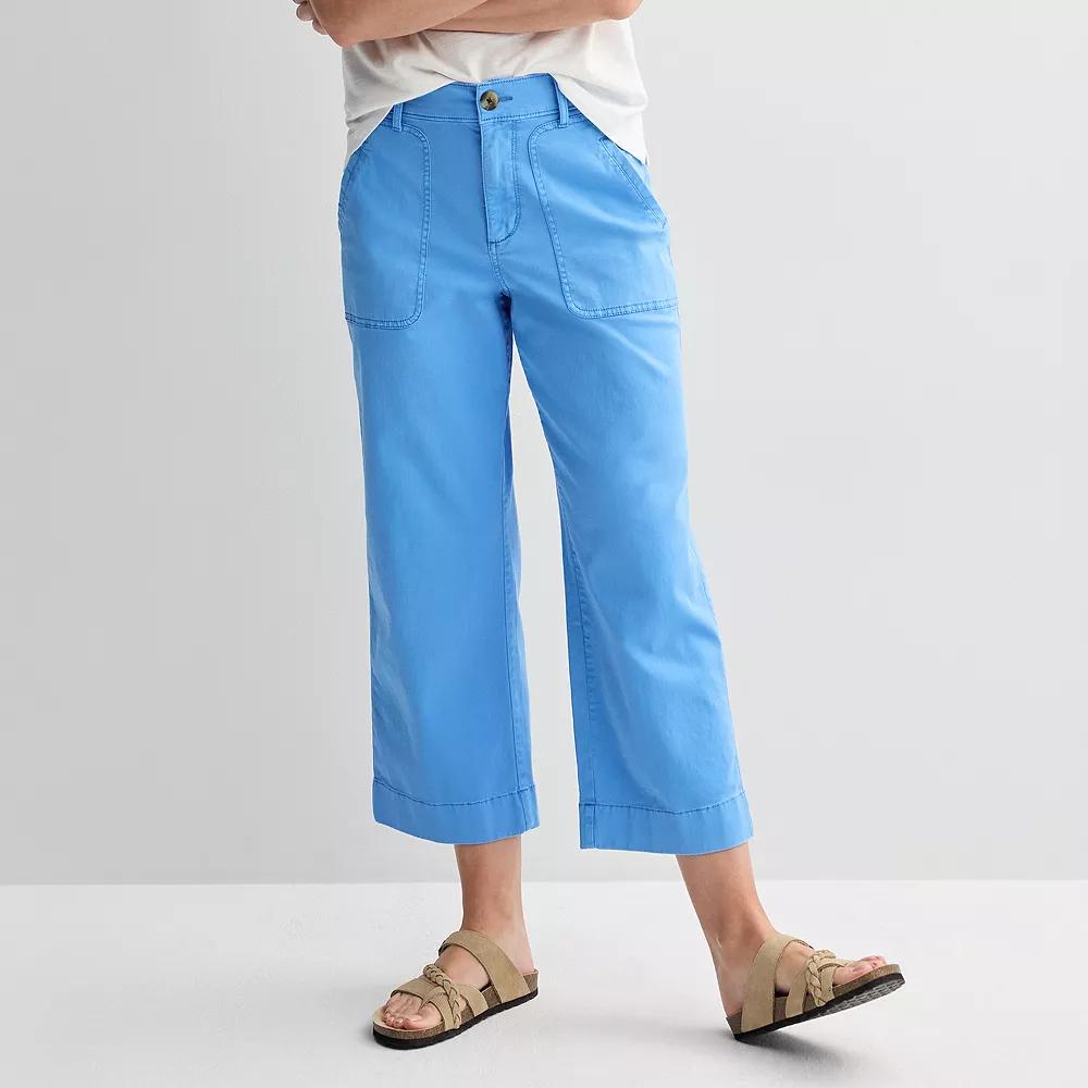 Women's Sonoma Goods For Life® Patch Pocket Pants, Size: Large, Sheer Heaven Product Image