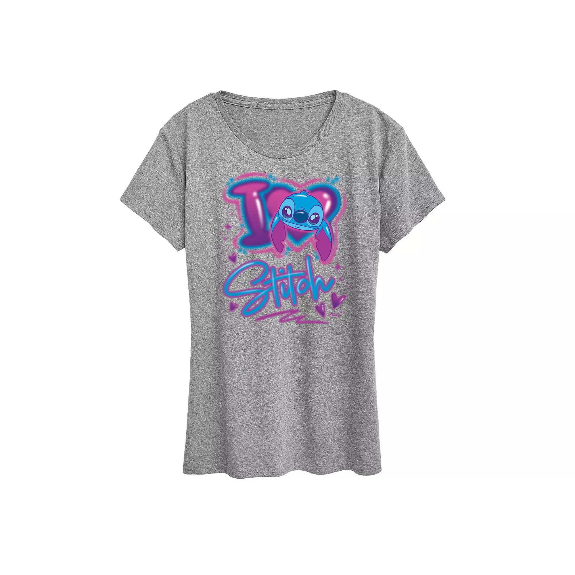 Disney's Lilo & Stitch Women's I Love Stitch Graphic Tee,  Product Image