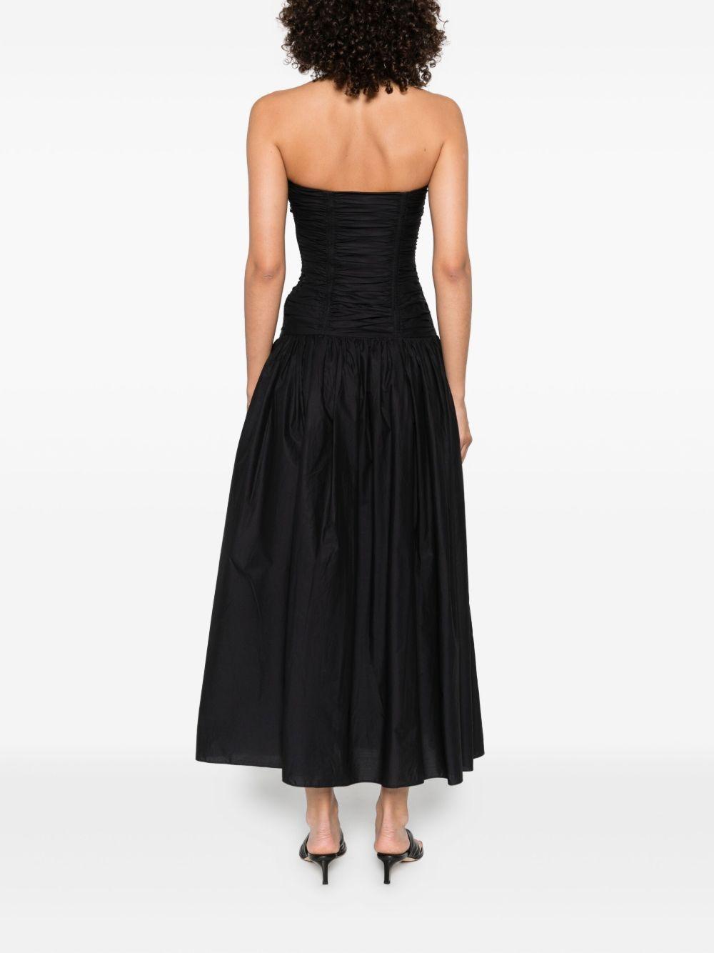 drop-waist strapless midi dress Product Image
