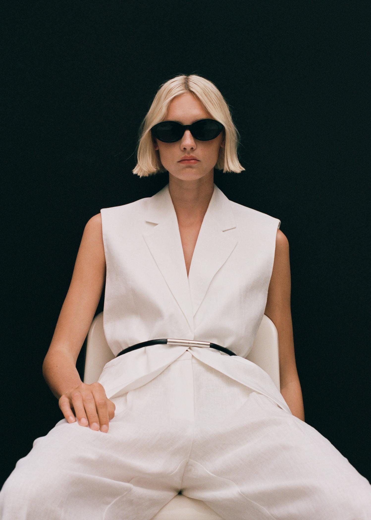 Linen suit trousers - Women | MANGO USA Product Image