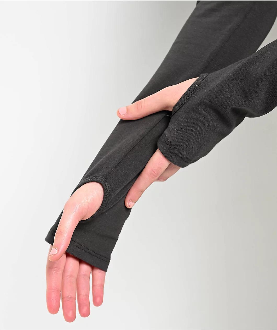 Ninth Hall Tirza Dark Grey Shrug Crop Halter Top Set Product Image