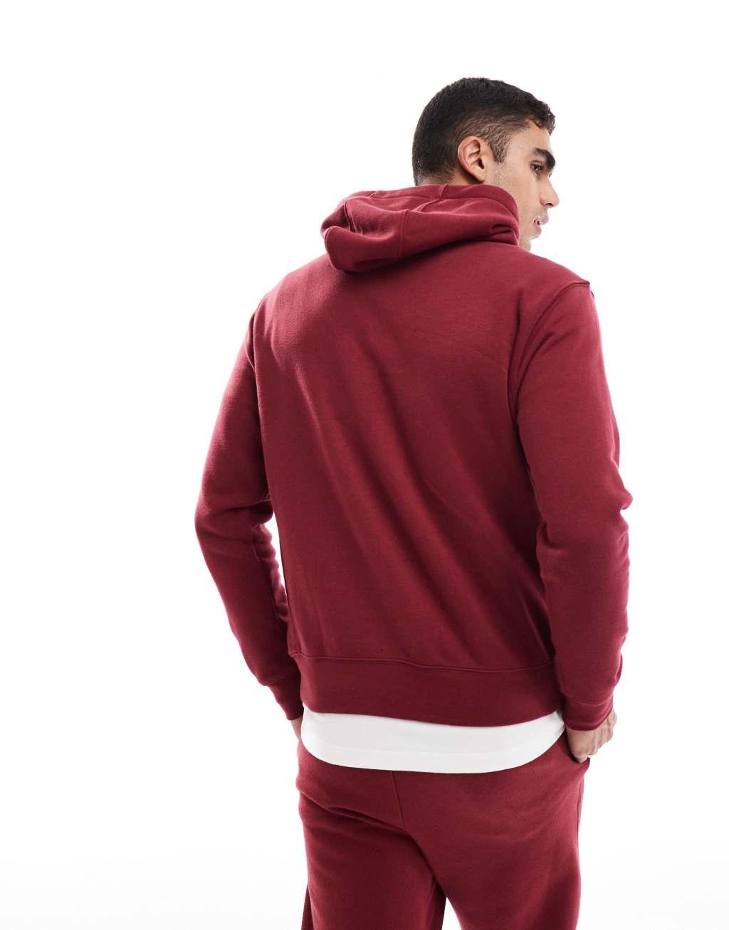 Nike Club Hoodie In Red Product Image